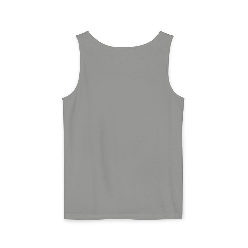 Ben Monogram Tank Top — Orange Initial B Vintage Box Graphic