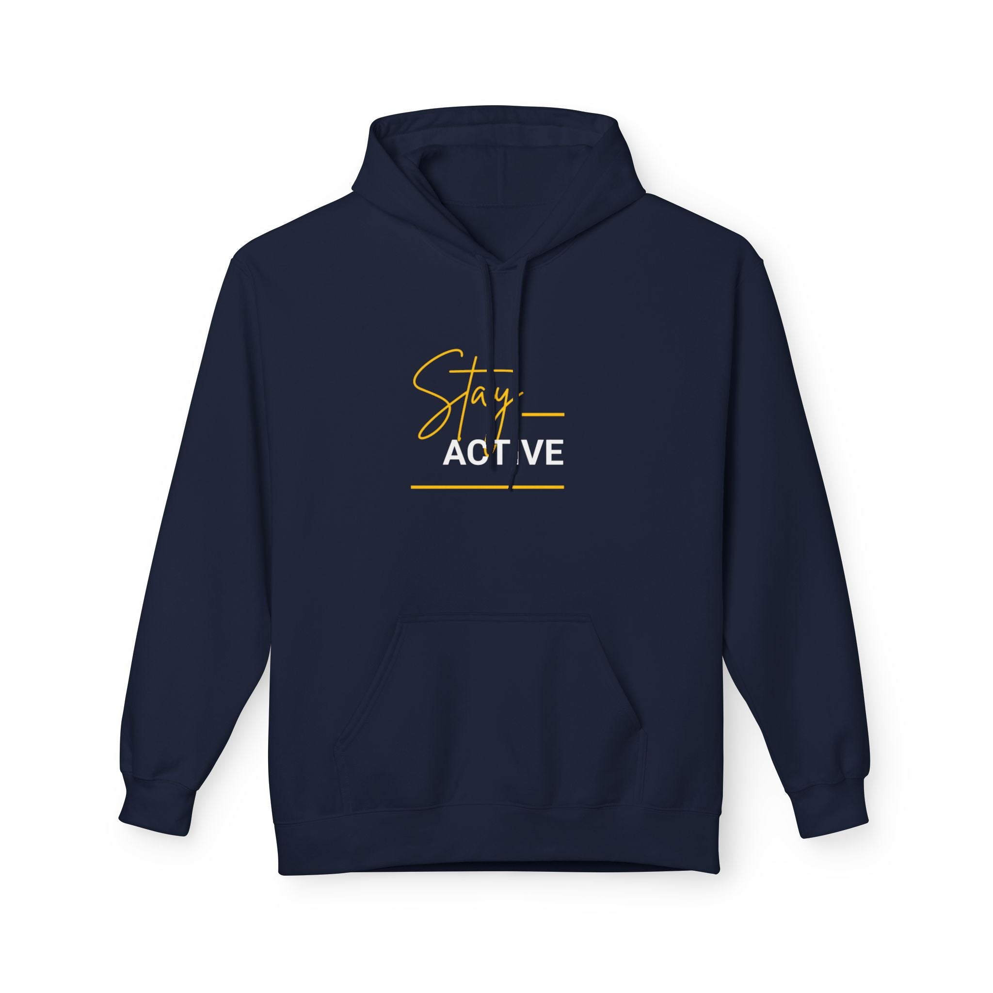 Stay Golden Hoodie — Minimal Script Graphic Casual Pullover
