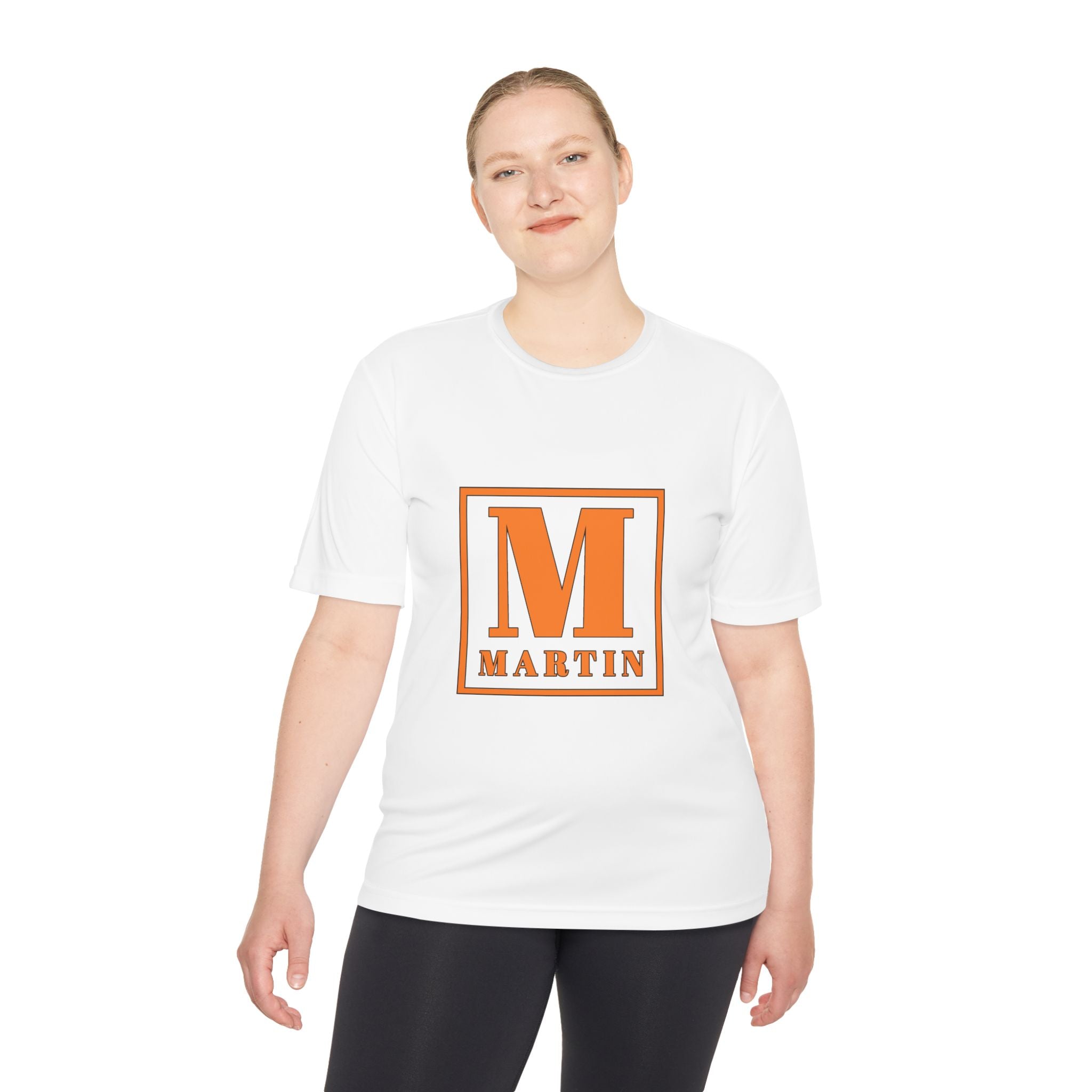 Personalized 'M' Monogram Tee — Martin Initial Square Graphic