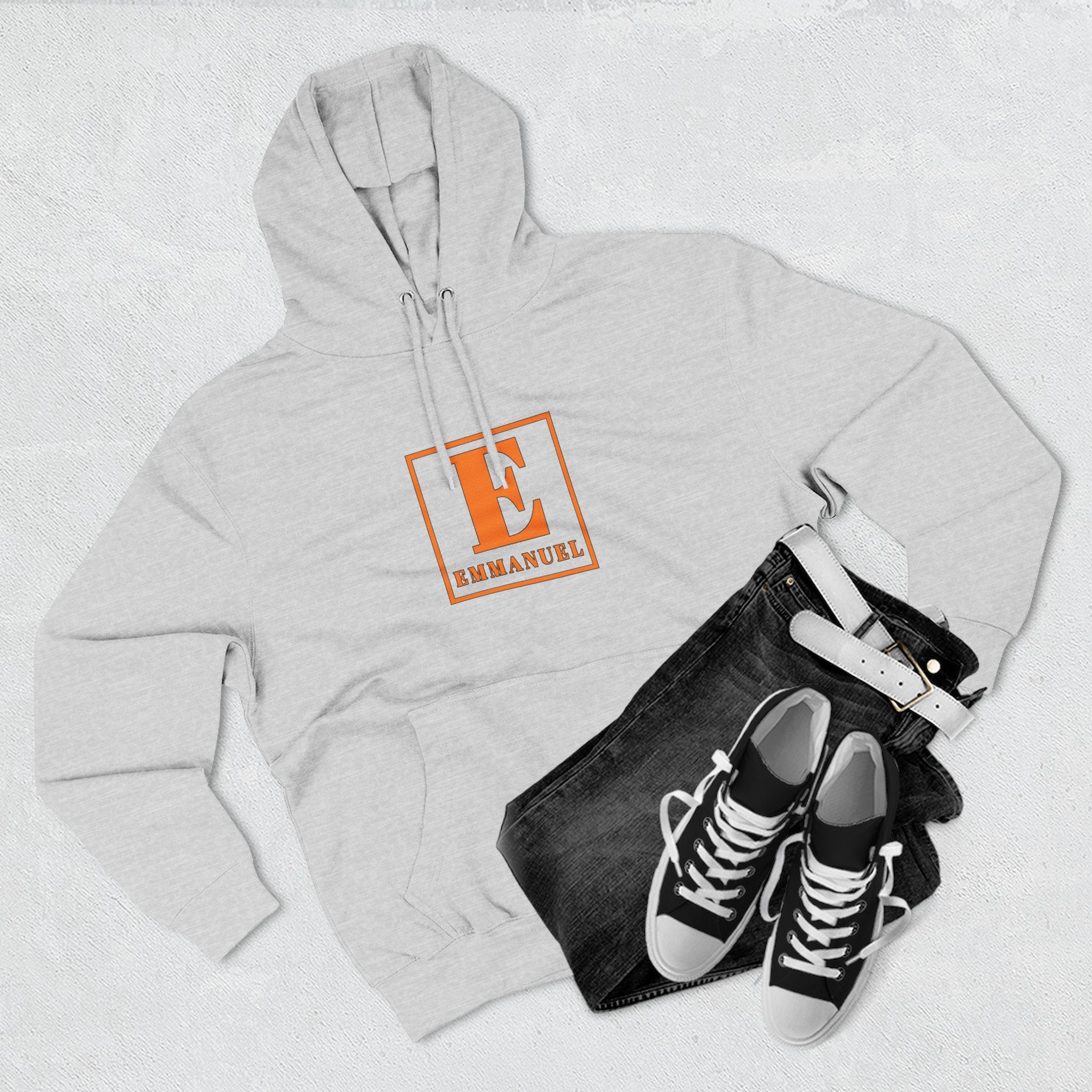 Emmanuel Letterbox Hoodie — Classic Christian Faith Pullover