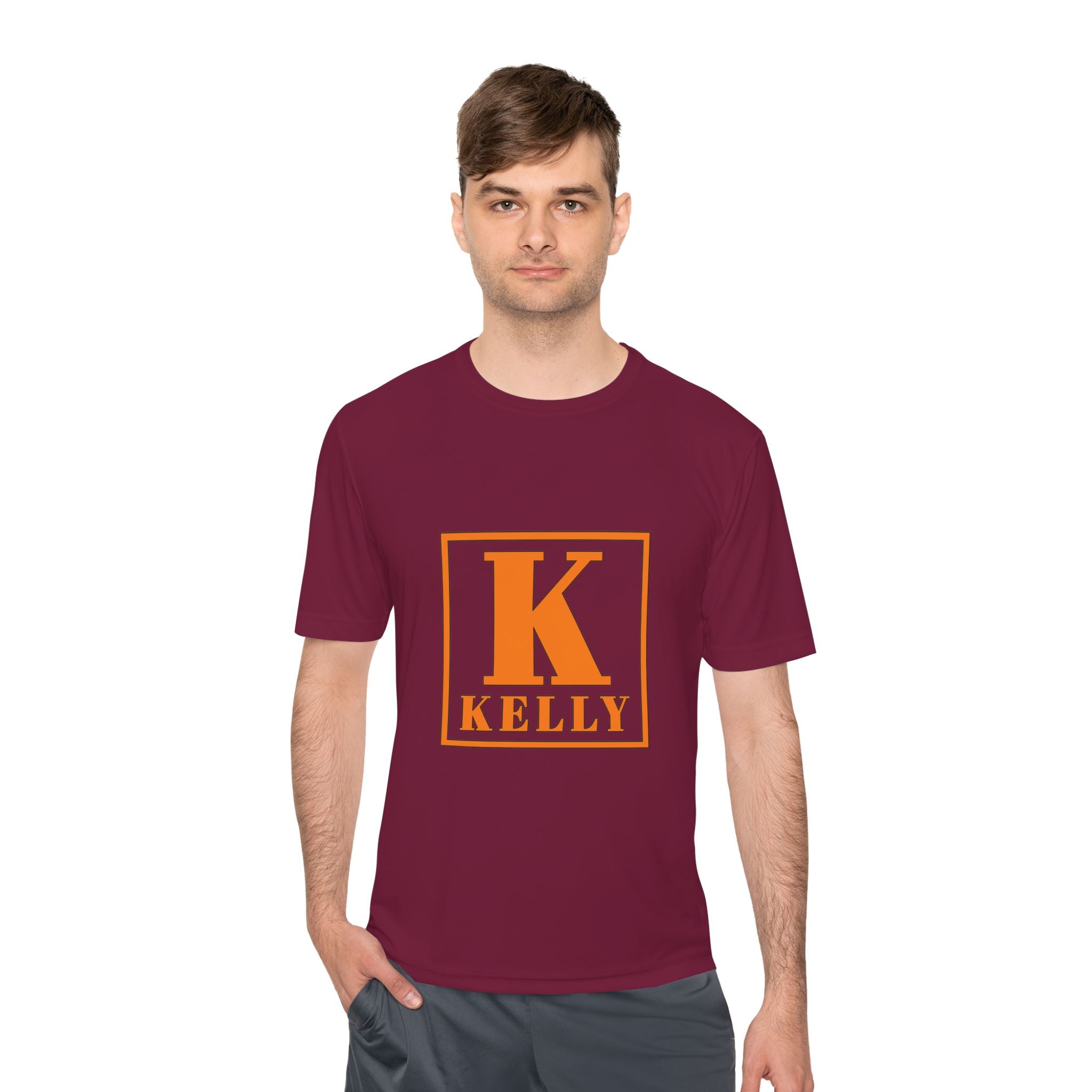 Kelly Block Initials Performance Tee