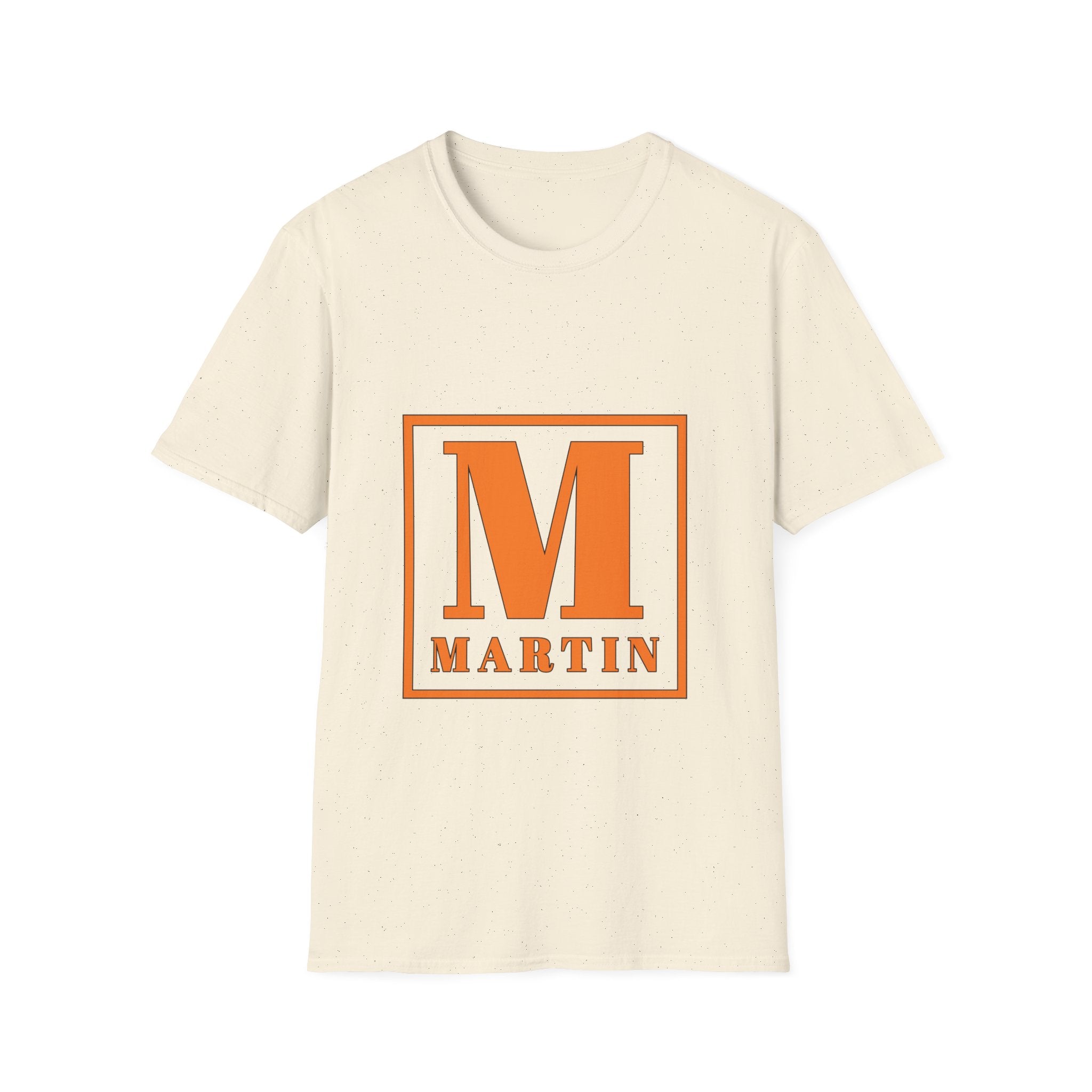 Monogram M Martin T‑Shirt — Orange Block Initial Tee