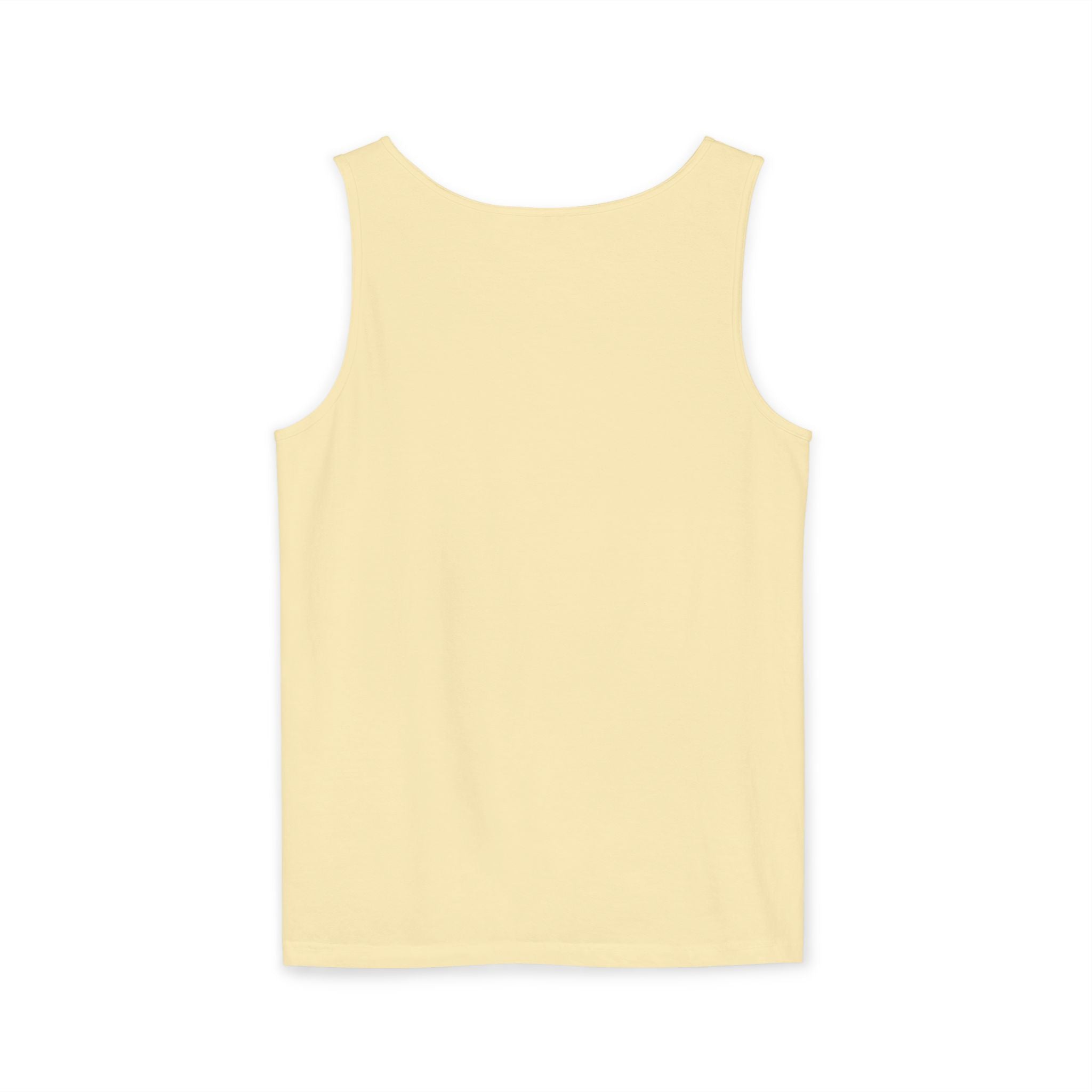 Ben Monogram Tank Top — Orange Initial B Vintage Box Graphic