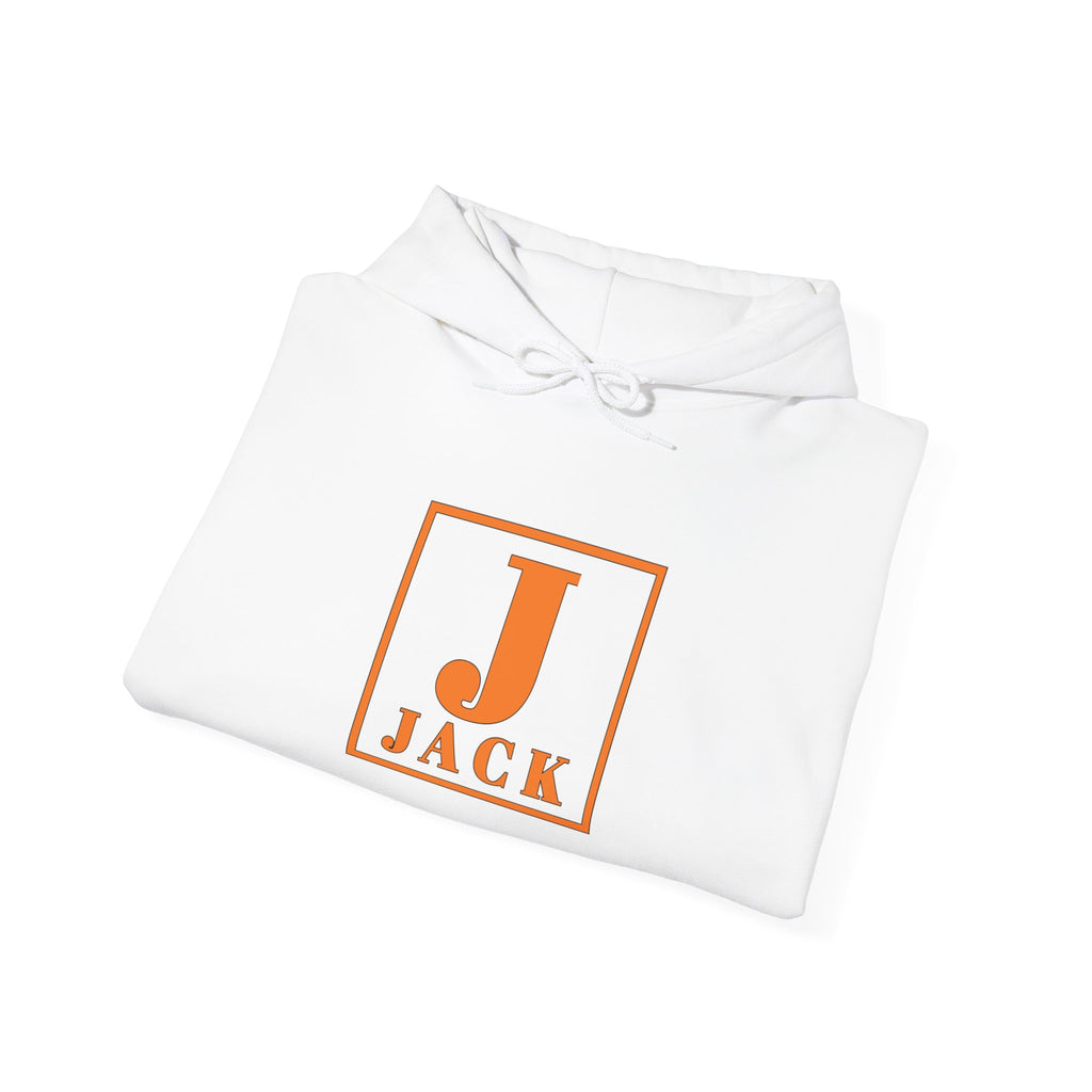 Personalized Initial Hoodie - Orange 'J' Jack Monogram Pullover
