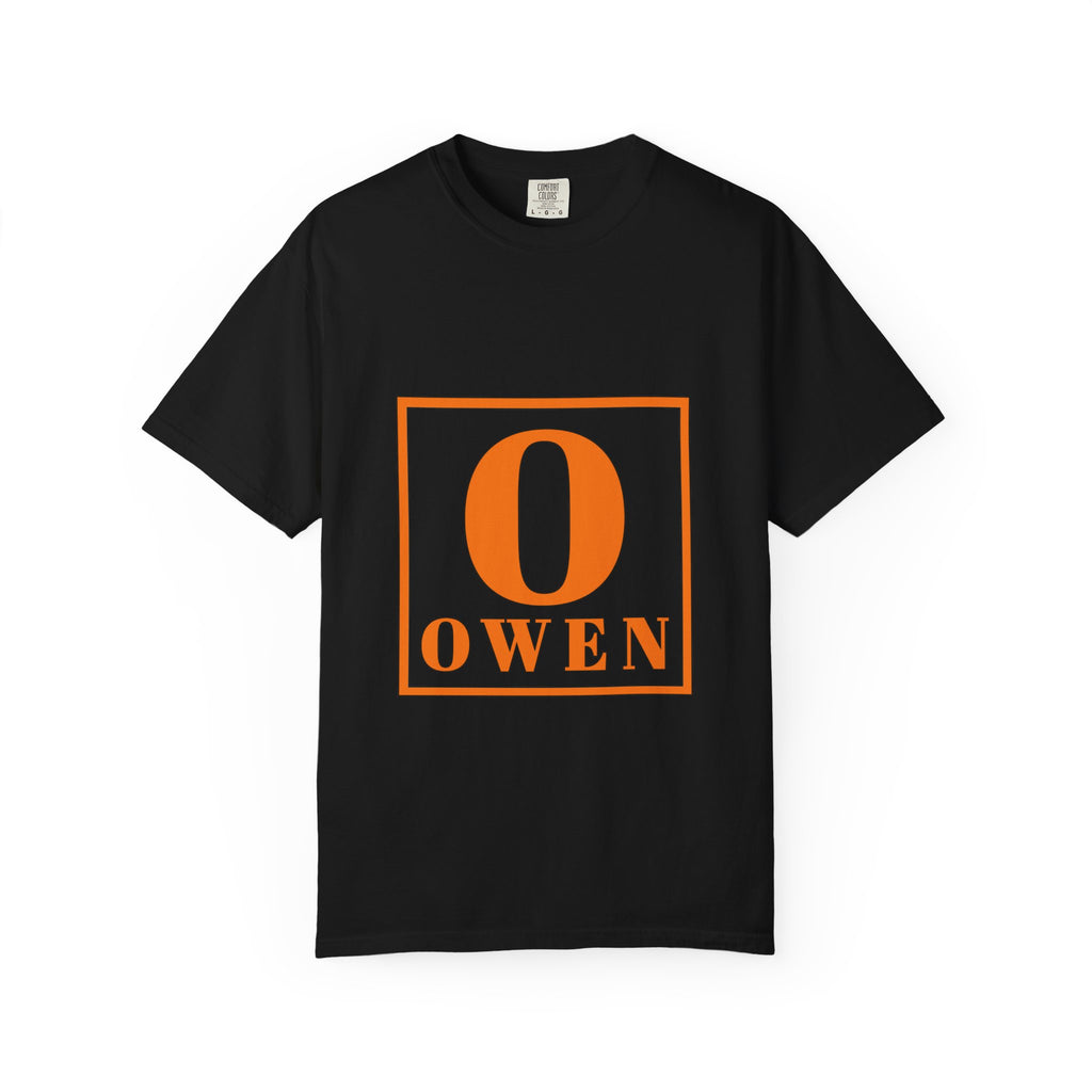Owen Initial T-Shirt — Vintage Block Monogram Tee