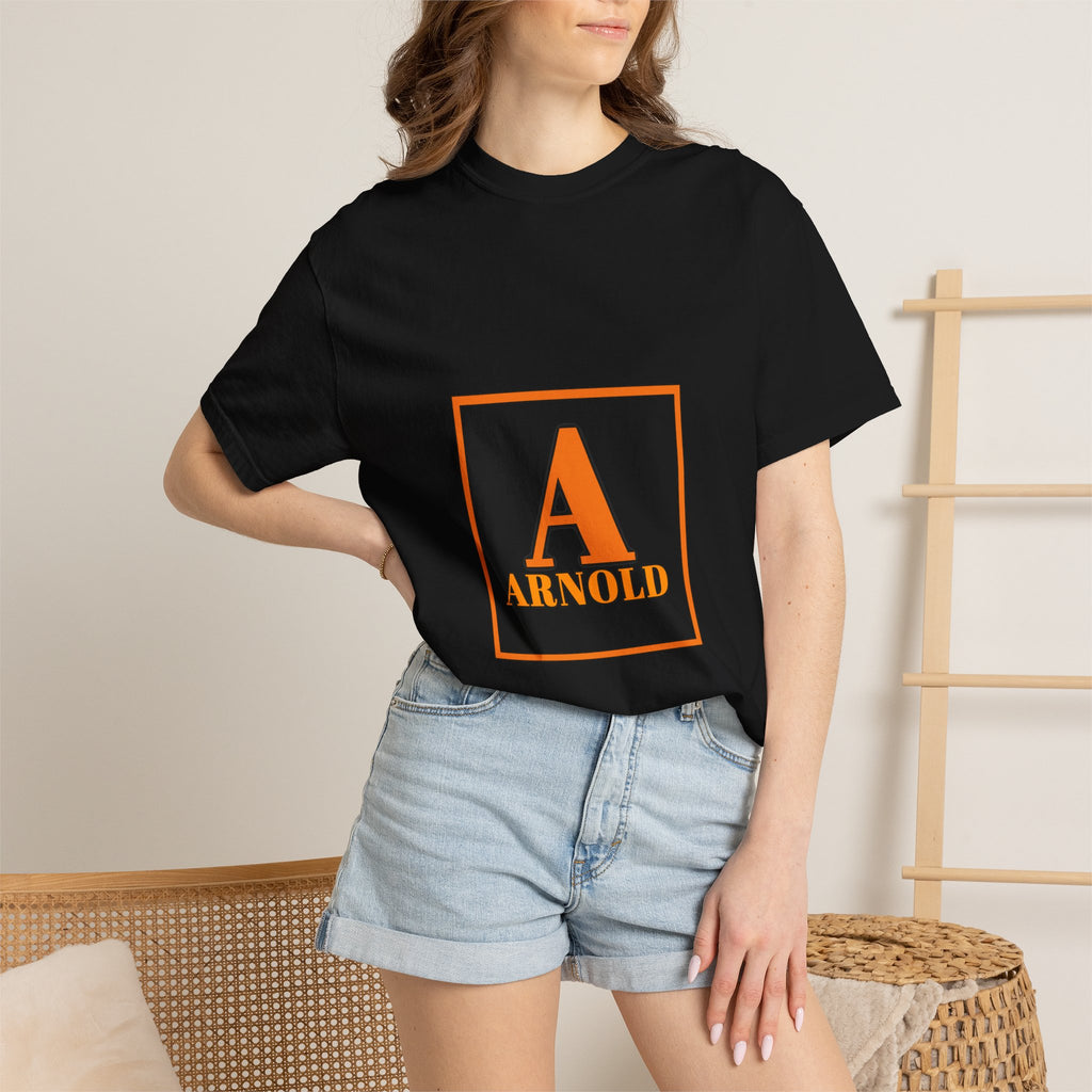 Arnold Monogram T-Shirt — Vintage Block Initial Graphic Tee
