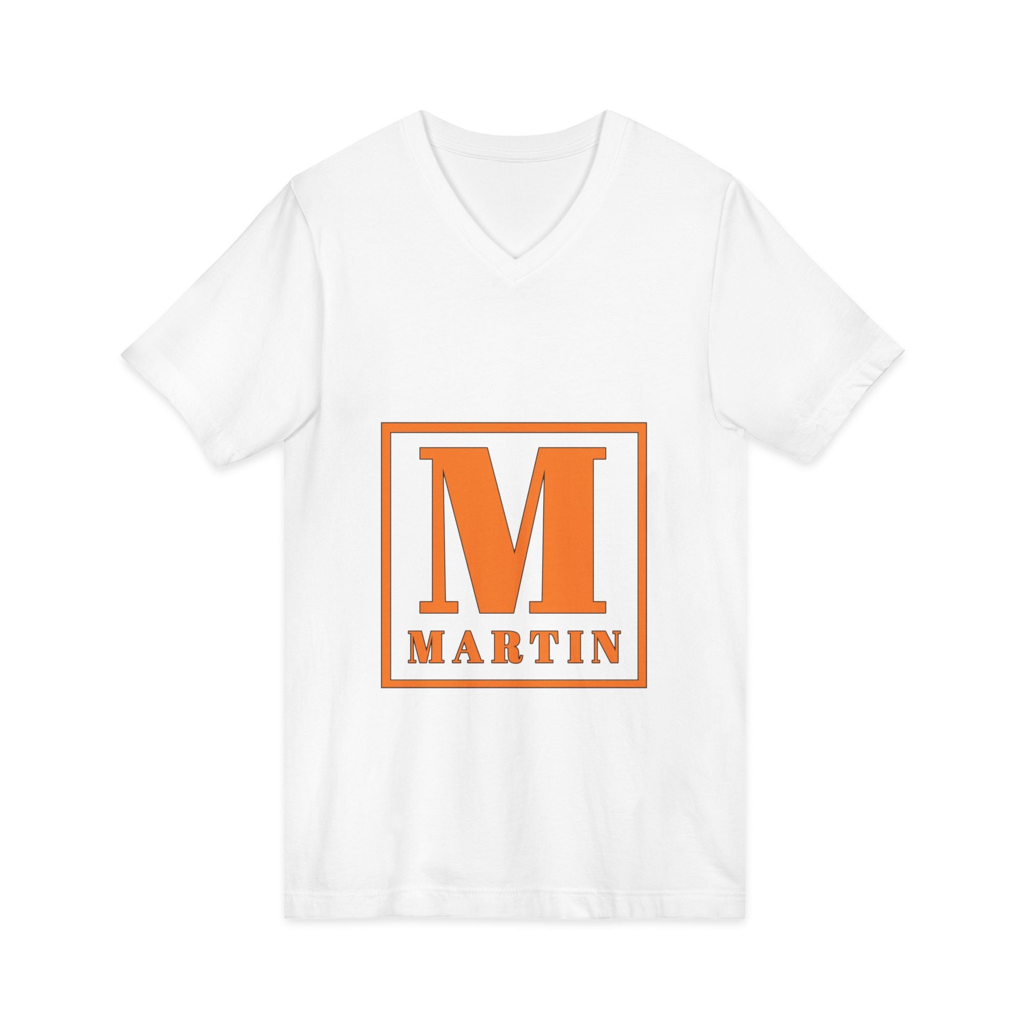 Monogram M Martin V-Neck Tee — Personalized Initial Shirt