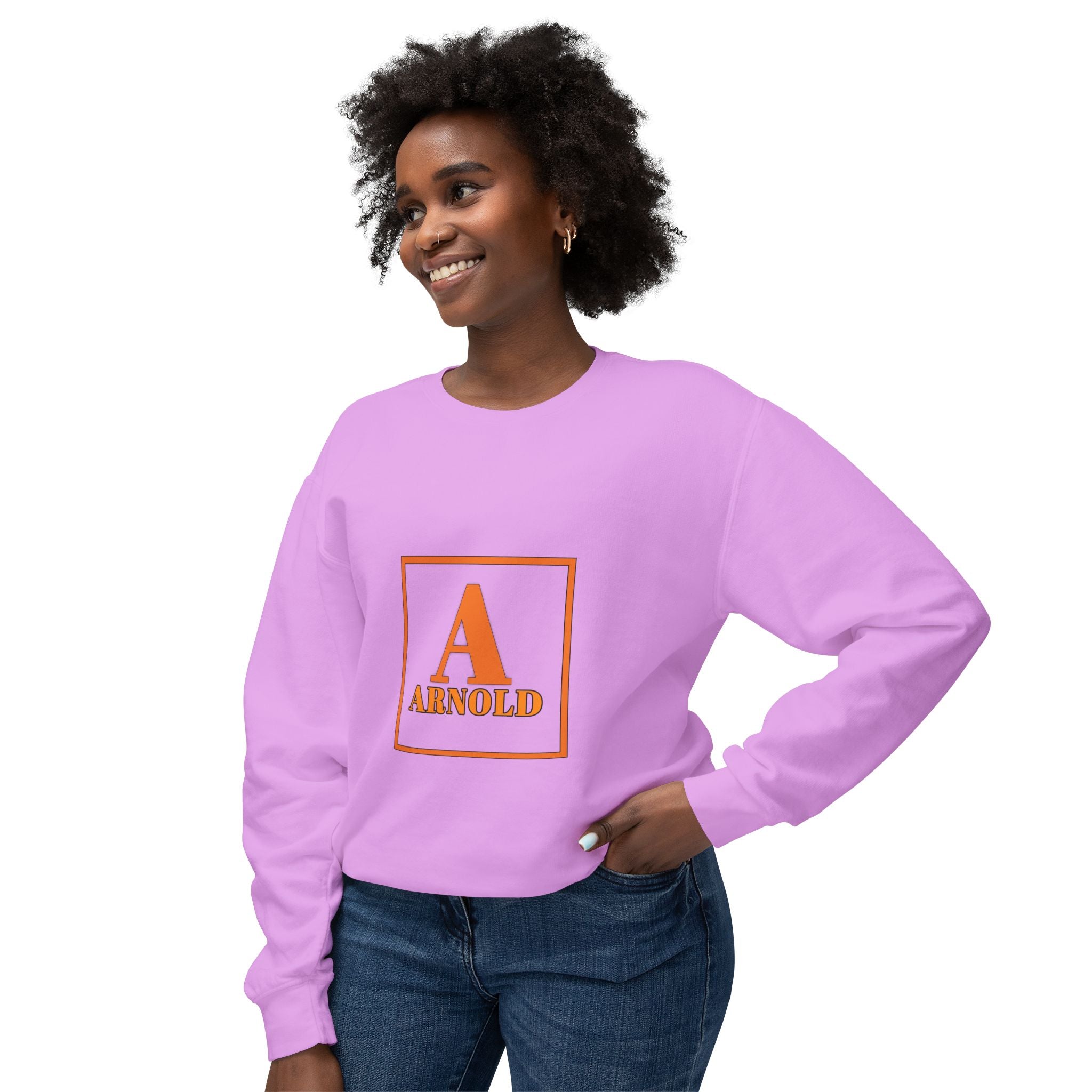 Arnold Monogram Crewneck Sweatshirt — Personalized Initial A Design