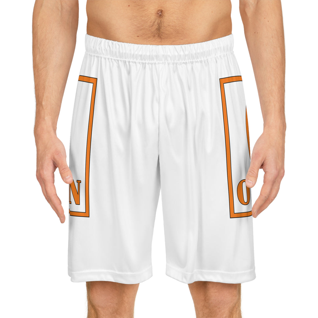 Orange Moon Basketball Shorts — All-Over Print Athletic Shorts