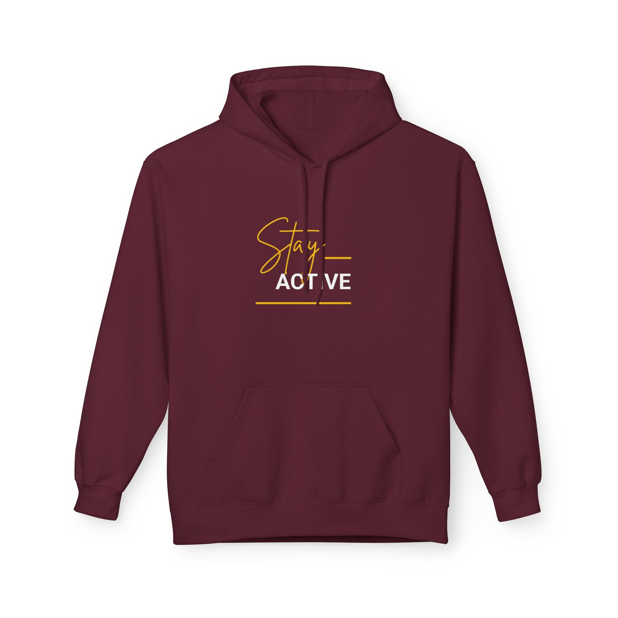 Stay Golden Hoodie — Minimal Script Graphic Casual Pullover