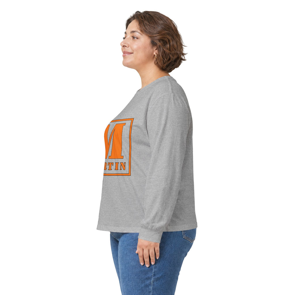 Monogram 'M Martin' Long Sleeve Tee — Personalized Initial Shirt