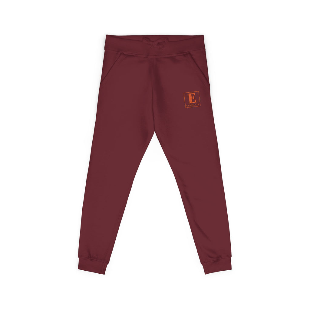 Embroidered Initial 'E' Fleece Sweatpants — Cozy Personalized Joggers