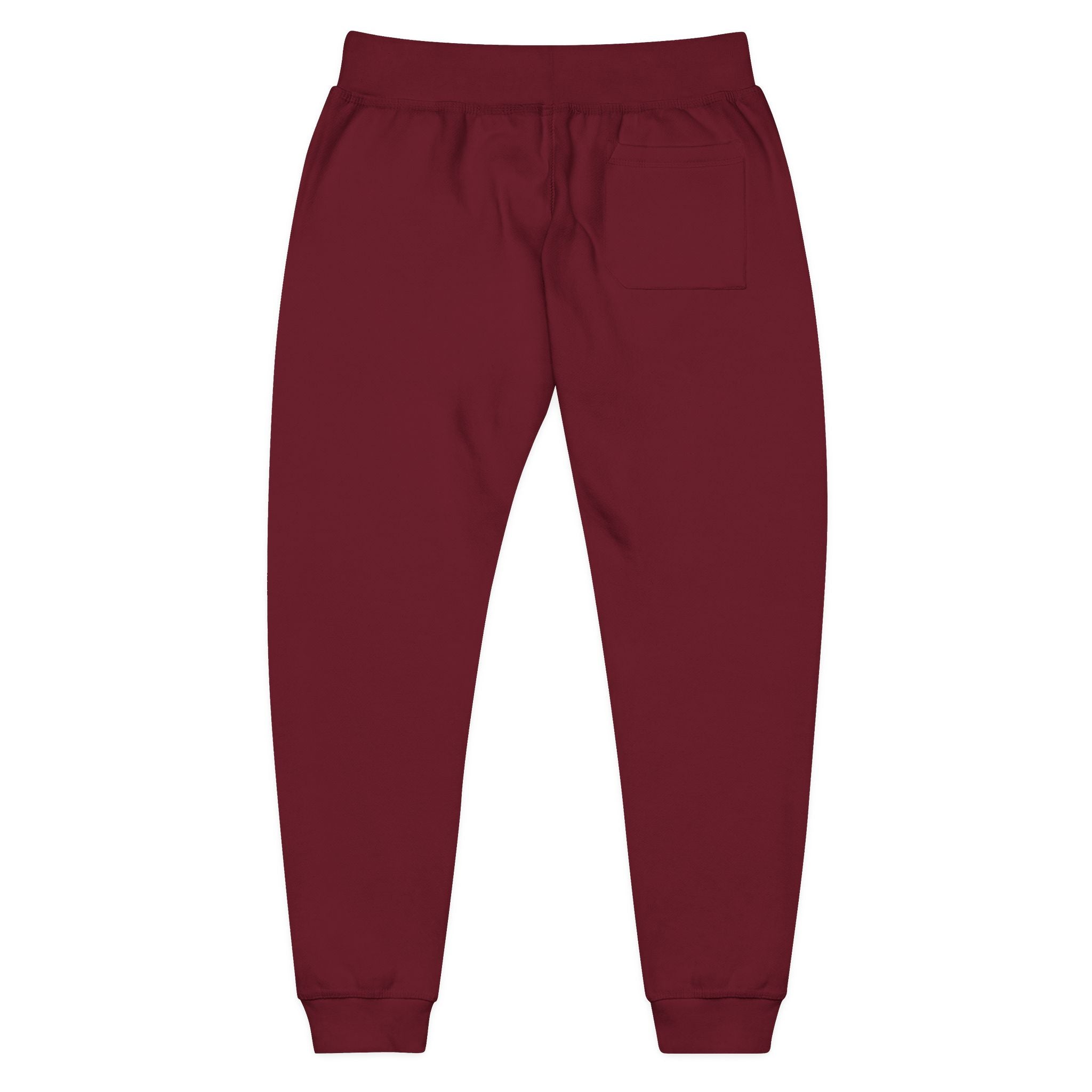 Embroidered Minimal Logo Fleece Sweatpants — Cozy Casual Lounge Joggers