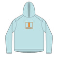 Solar Hoodie — Minimal Orange 'I' Logo Chest Pullover