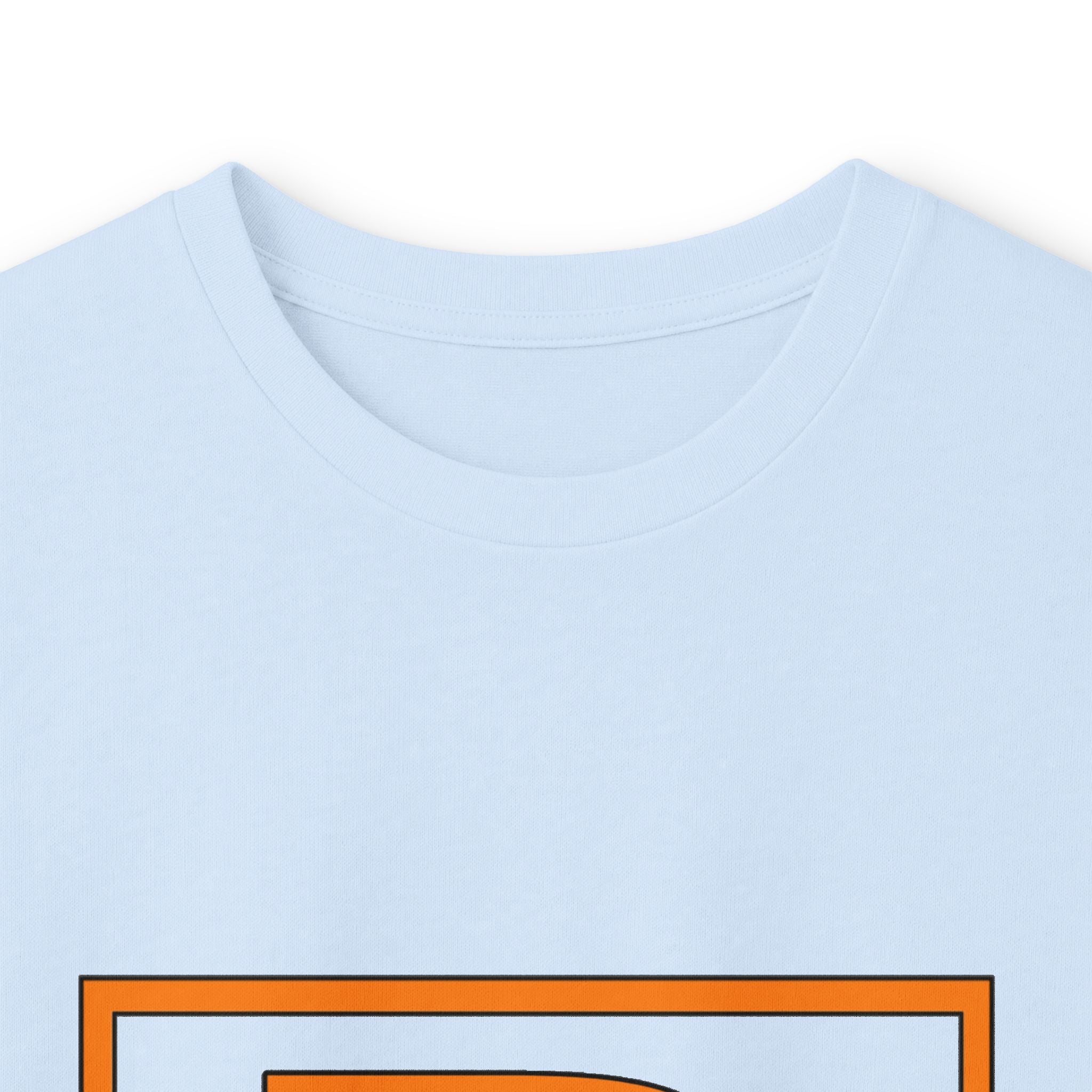Richard Monogram Long Sleeve Tee — Retro Orange Initial R Shirt