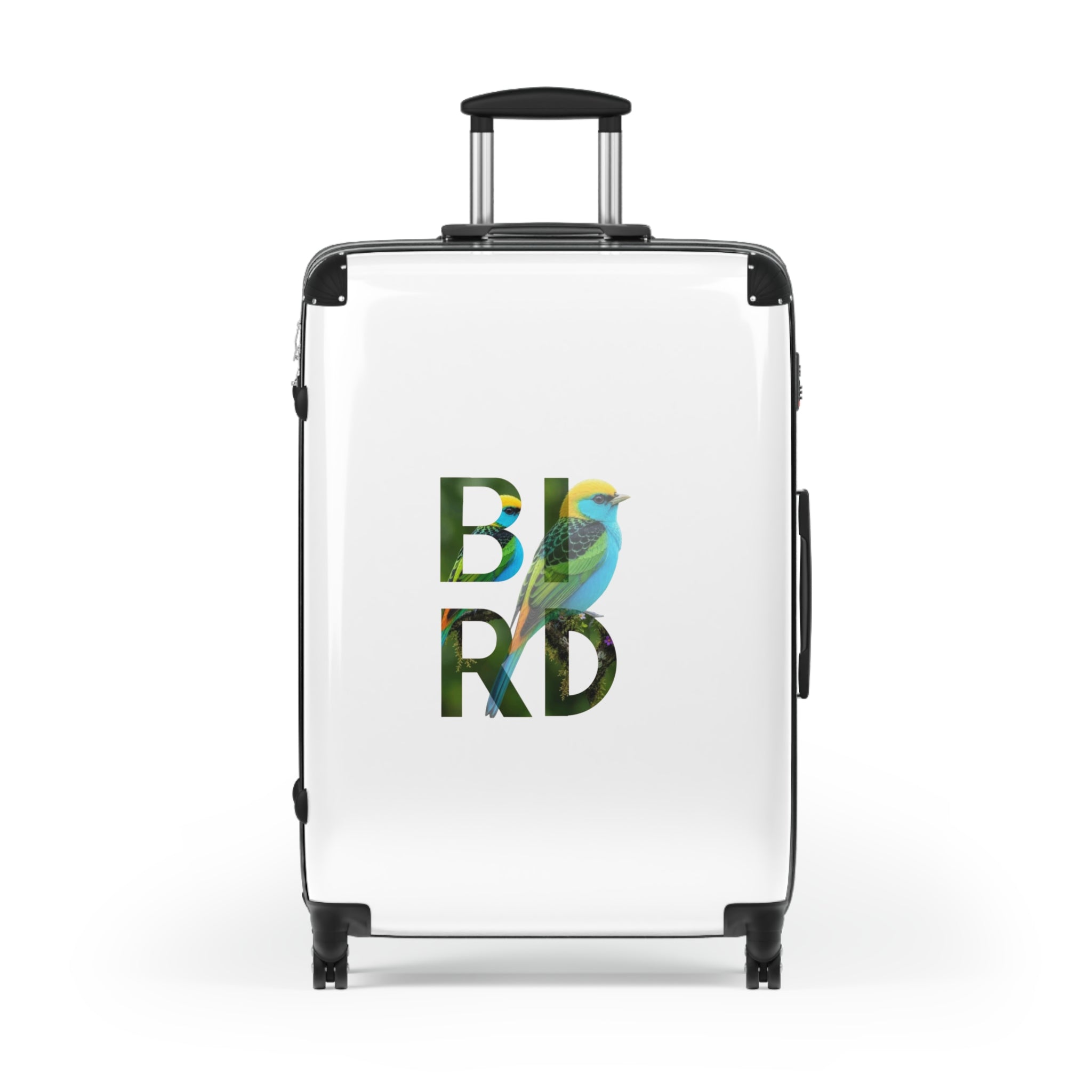 Bird Typography Carry-On Suitcase – Colorful Nature Travel Luggage