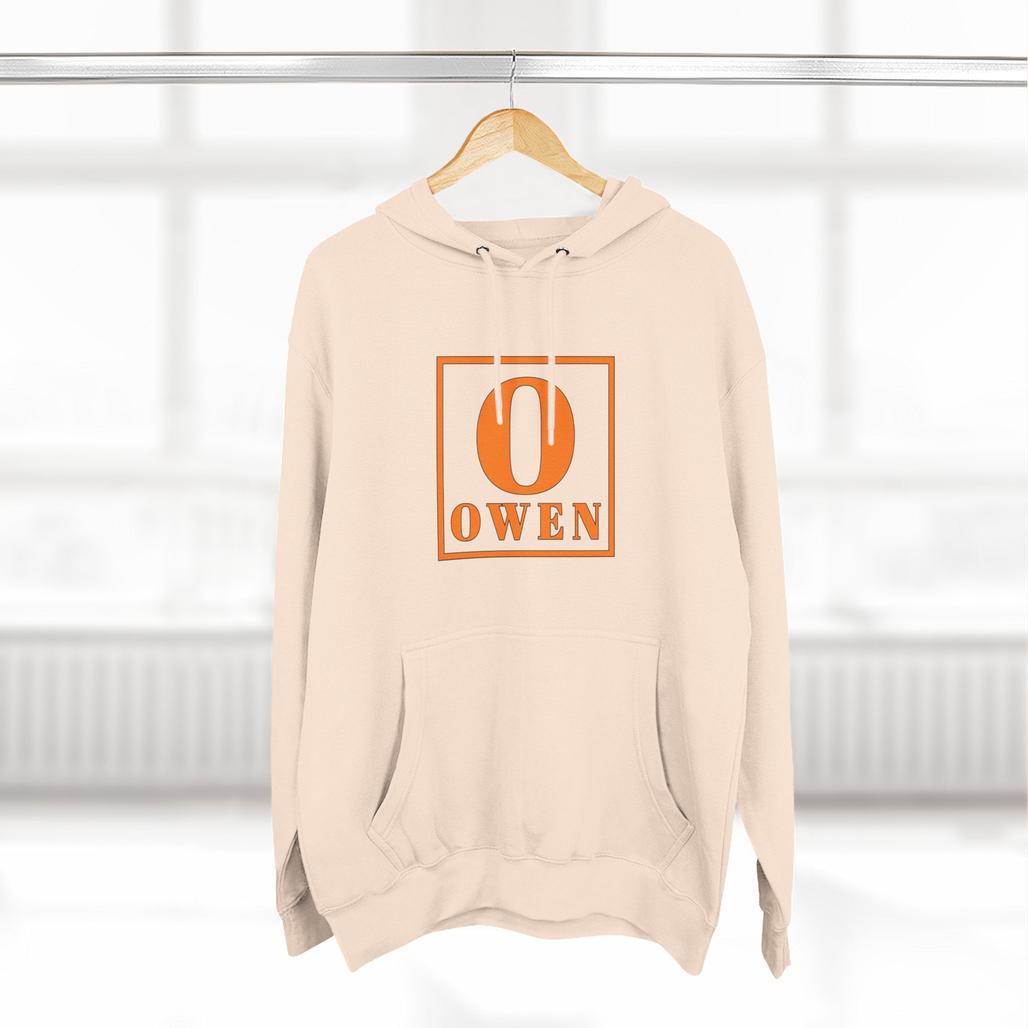 Personalized Initial Hoodie — 'O' Owen Monogram Fleece Hoodie