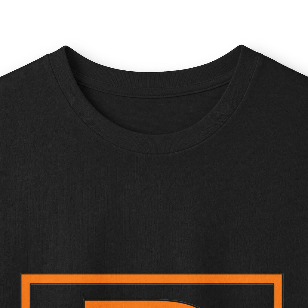 Patrick Monogram Long Sleeve Tee — Orange Block Initial P
