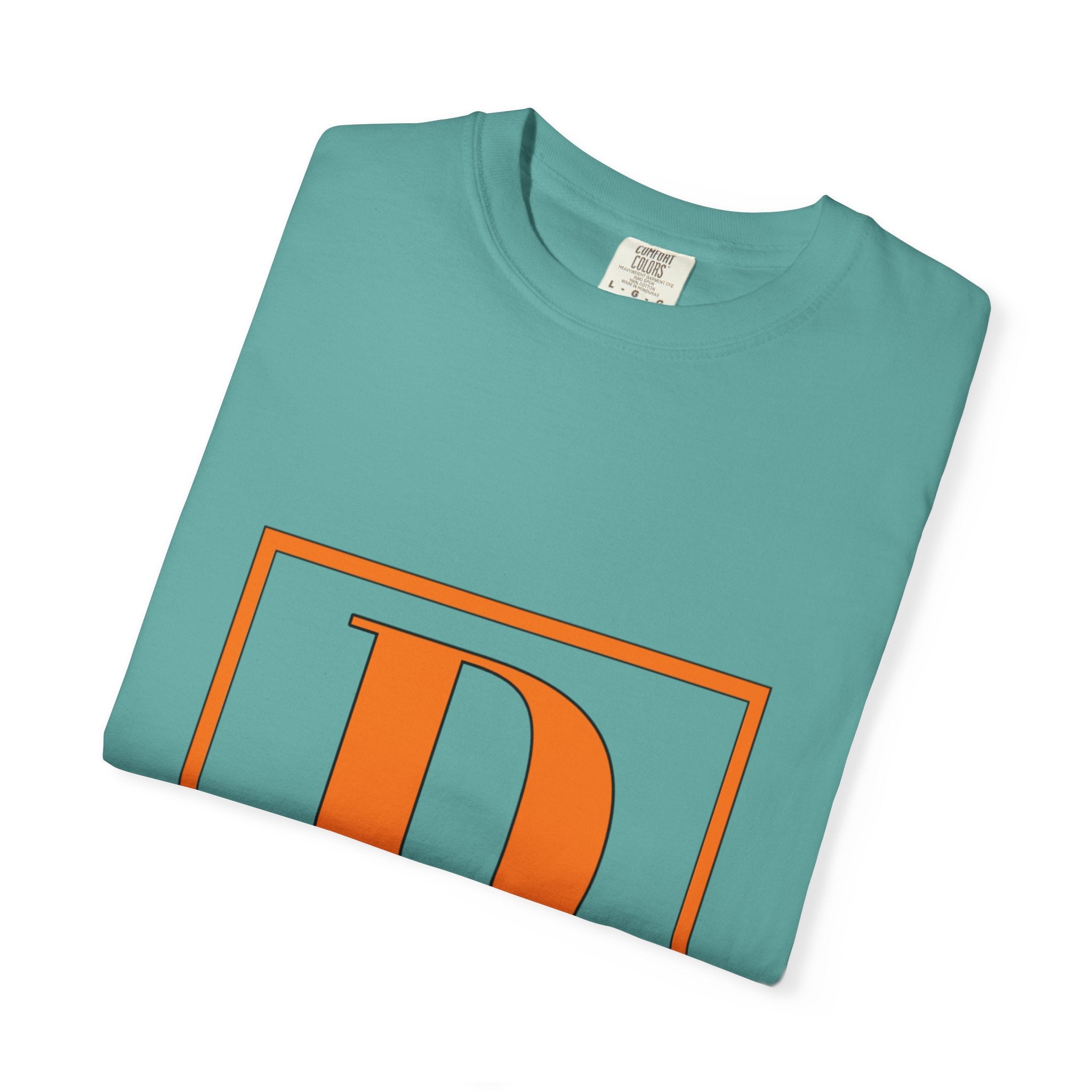 David Monogram T-Shirt — Bold Initial Box Graphic