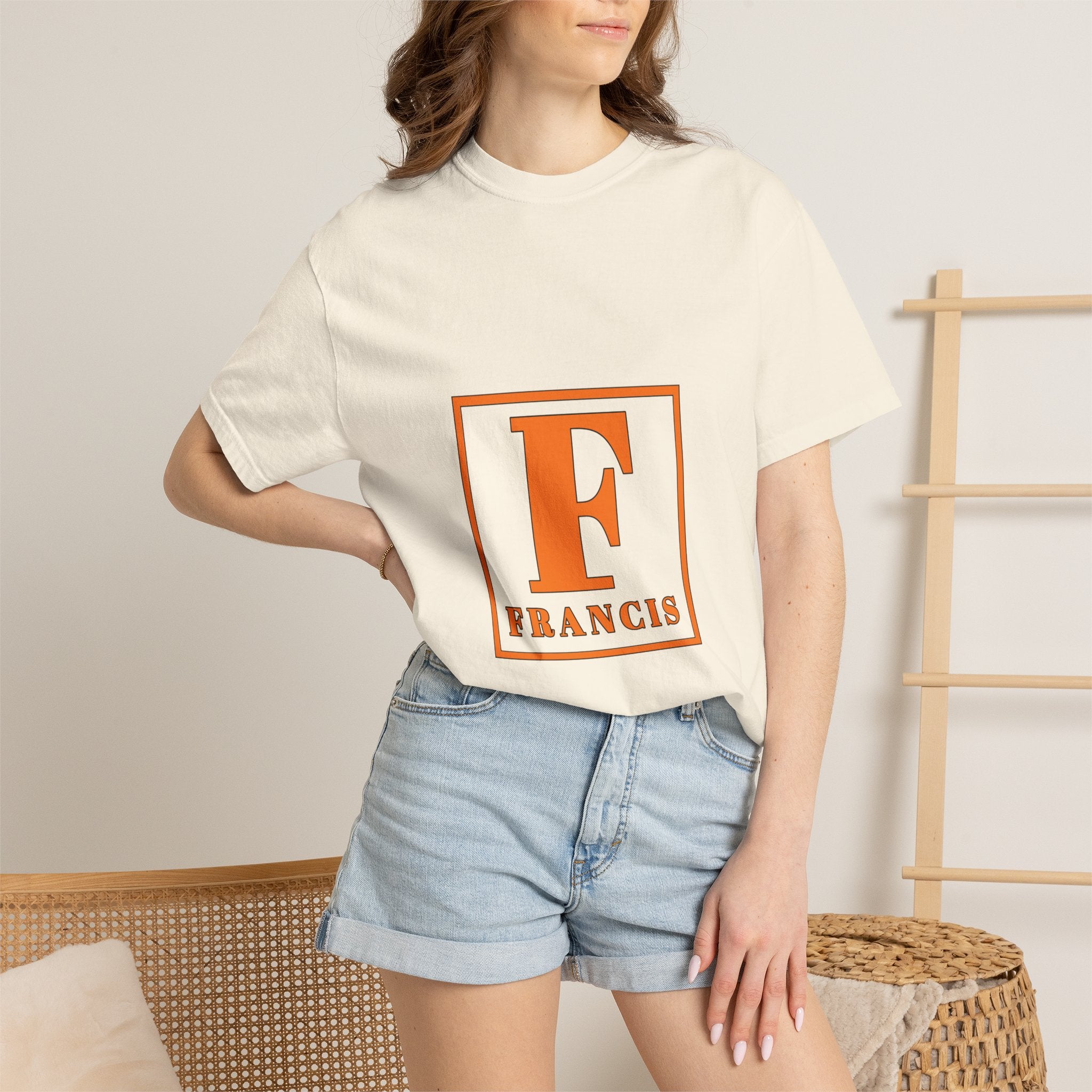Francis Monogram T-Shirt — Vintage Block Initial Tee