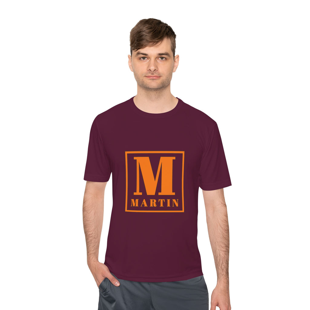 Personalized 'M' Monogram Tee — Martin Initial Square Graphic