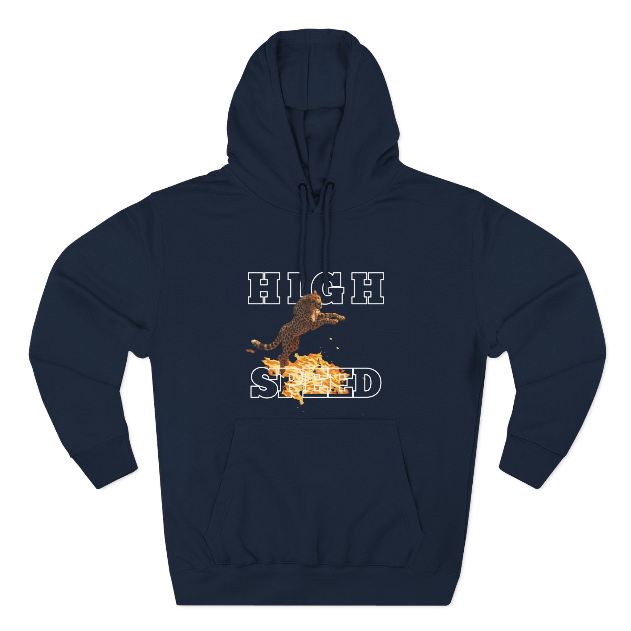 High Speed Hoodie — Flame Skateboard Graphic Fleece Hoodie