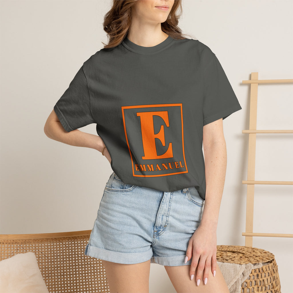 Emmanuel Monogram T-Shirt — Block Letter E Christian Name Tee