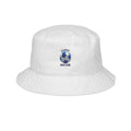 I Love Soccer Embroidered Bucket Hat — Floral Soccer Ball Design