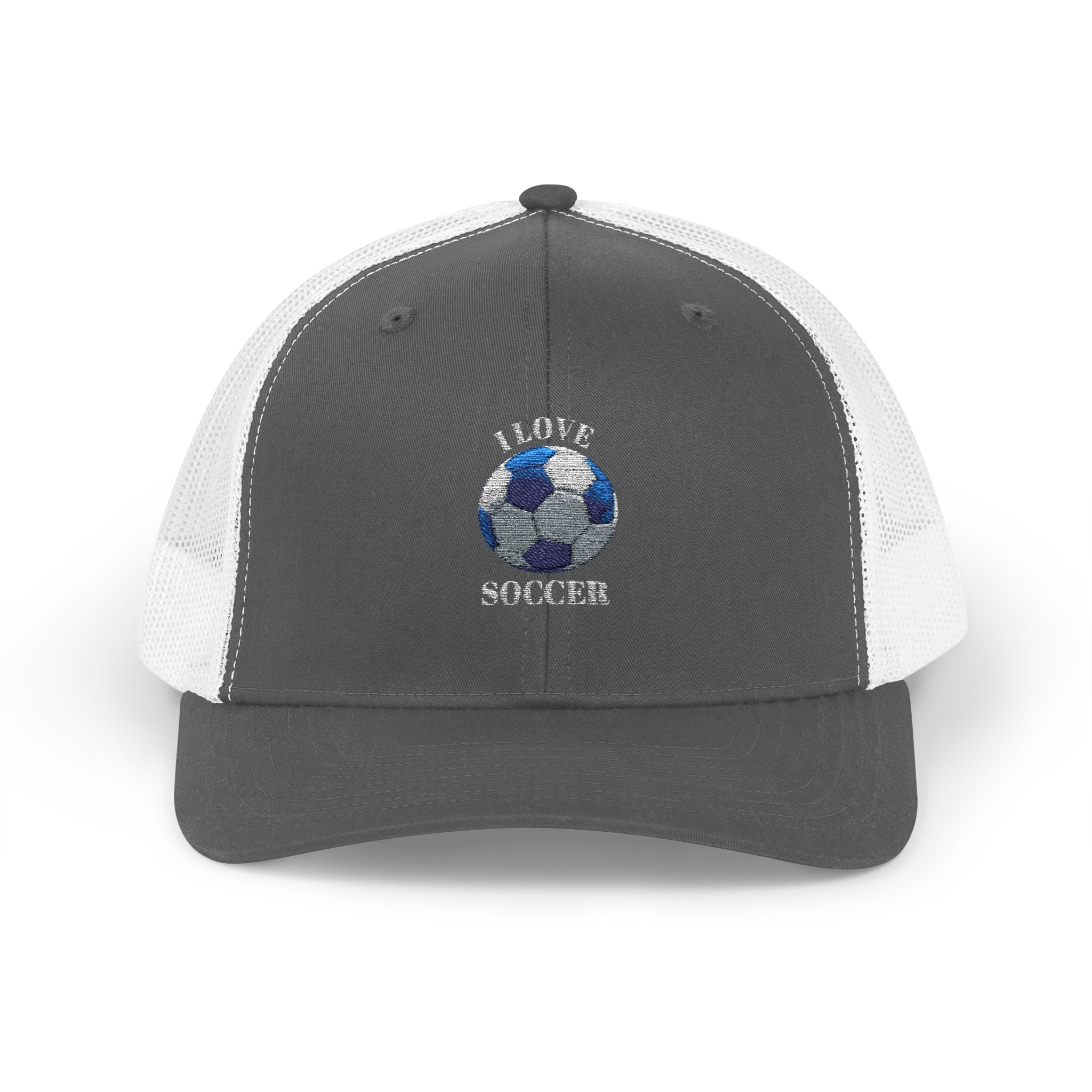 Soccer Mom Trucker Cap - Glitter Soccer Ball Snapback