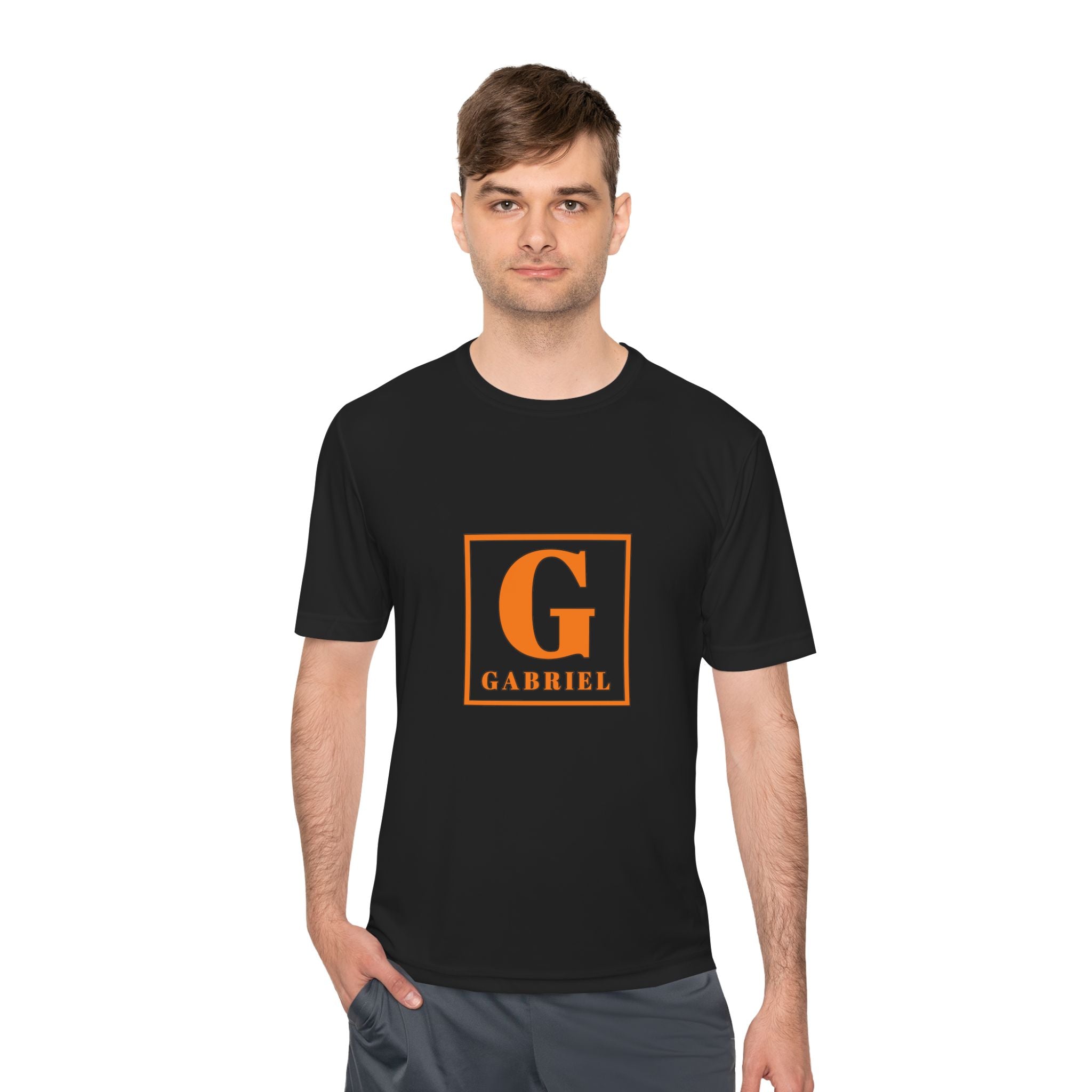 Personalized 'G' Initial Tee - Gabriel Monogram Moisture-Wicking Shirt