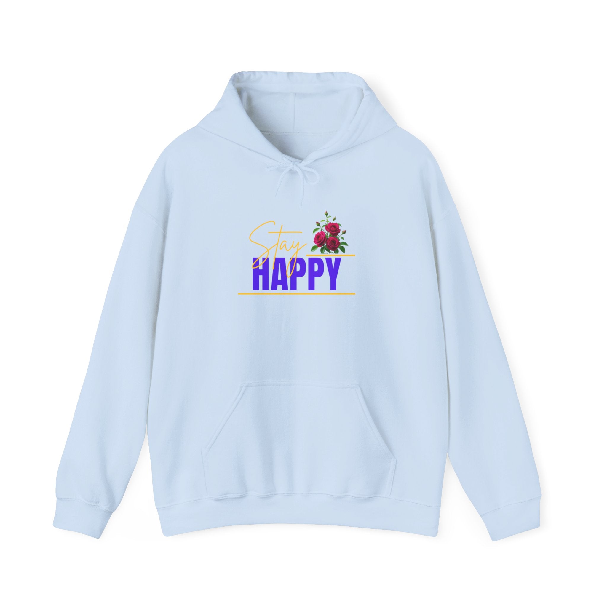 Happy Floral Hoodie — "Choose Happy" Graphic Sweatshirt