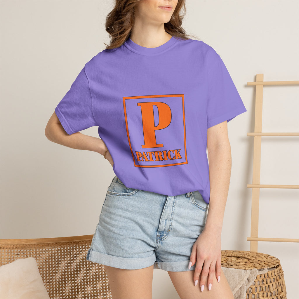 Patrick Monogram Tee - Vintage Block P Initial T-Shirt