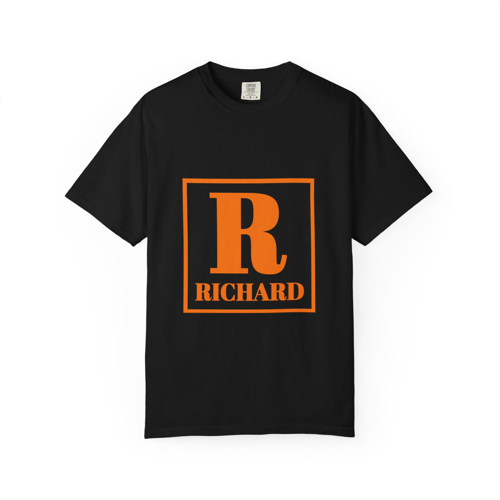 Personalized 'R' Initial T-Shirt — Richard Monogram Tee
