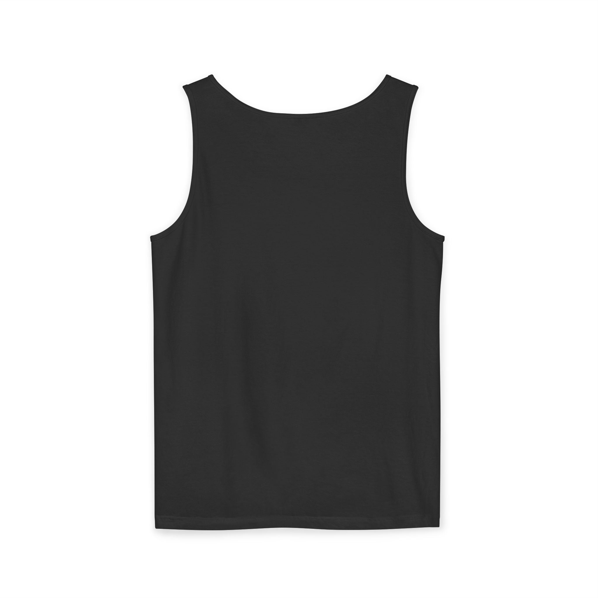 Ben Monogram Tank Top — Orange Initial B Vintage Box Graphic