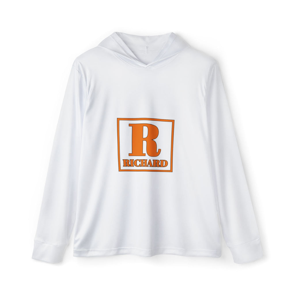 Richard R Monogram Hoodie — Men’s Lightweight Sports Warmup Hoodie