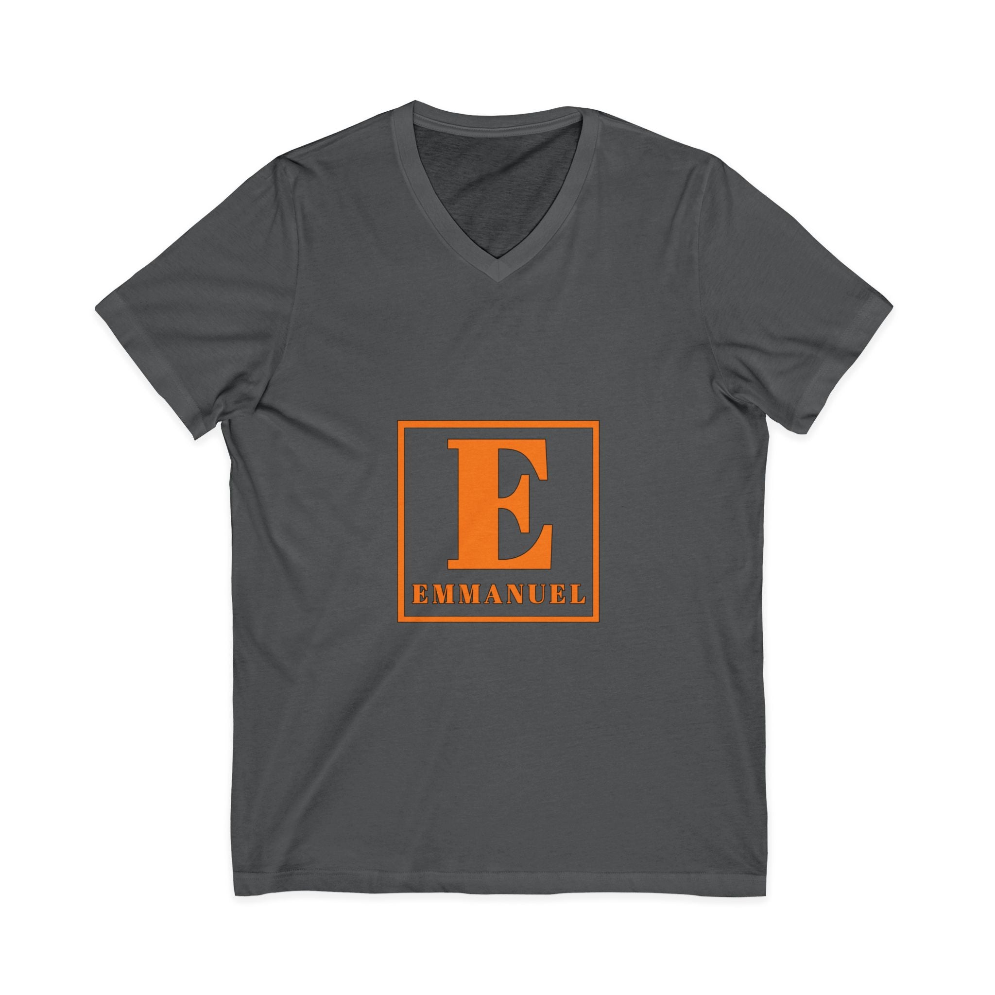 Emmanuel Monogram V-Neck Tee