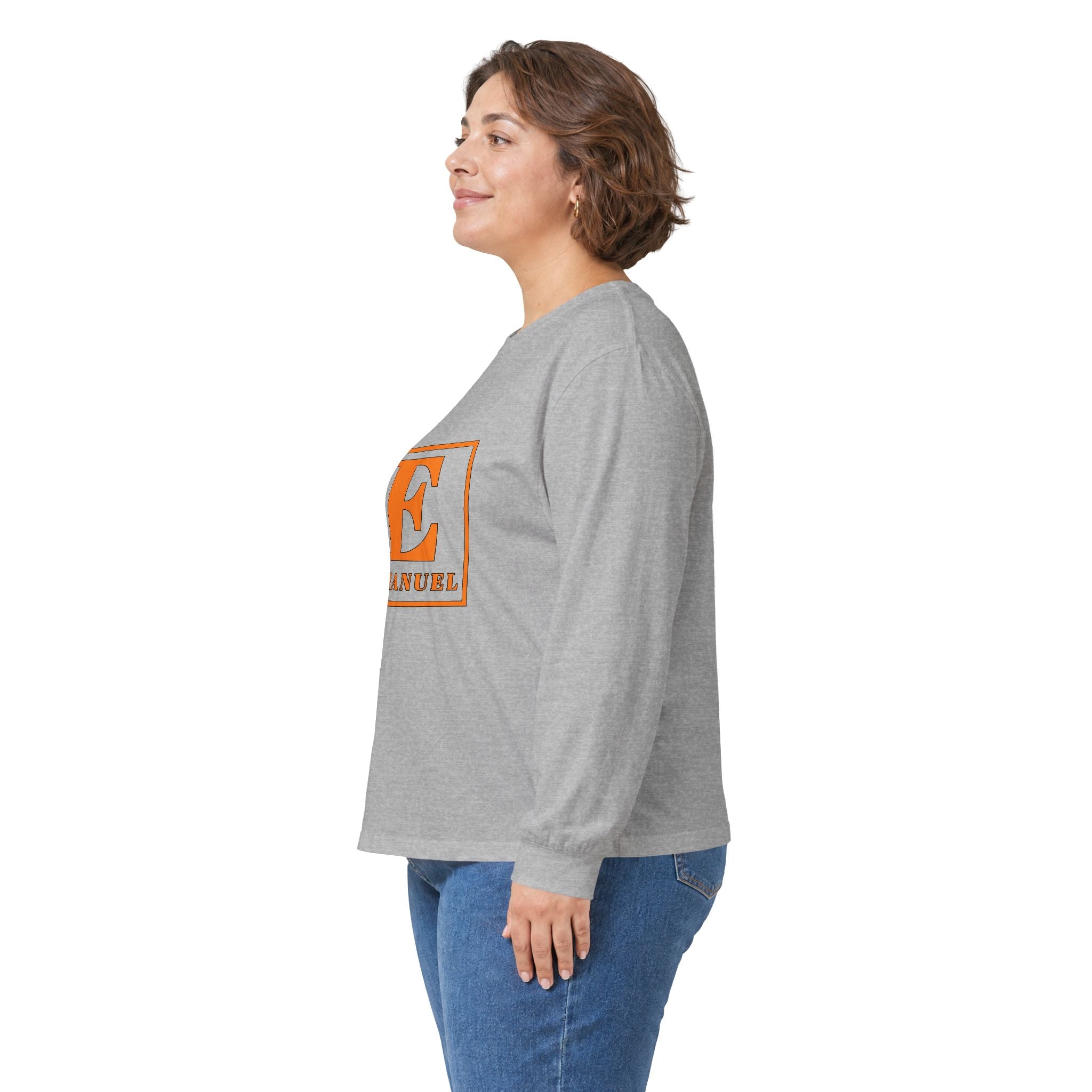 Emmanuel Monogram Long Sleeve Tee — Classic Initial E Shirt