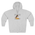 High Speed Cheetah Zip Hoodie — Retro Wildlife Racing Graphic