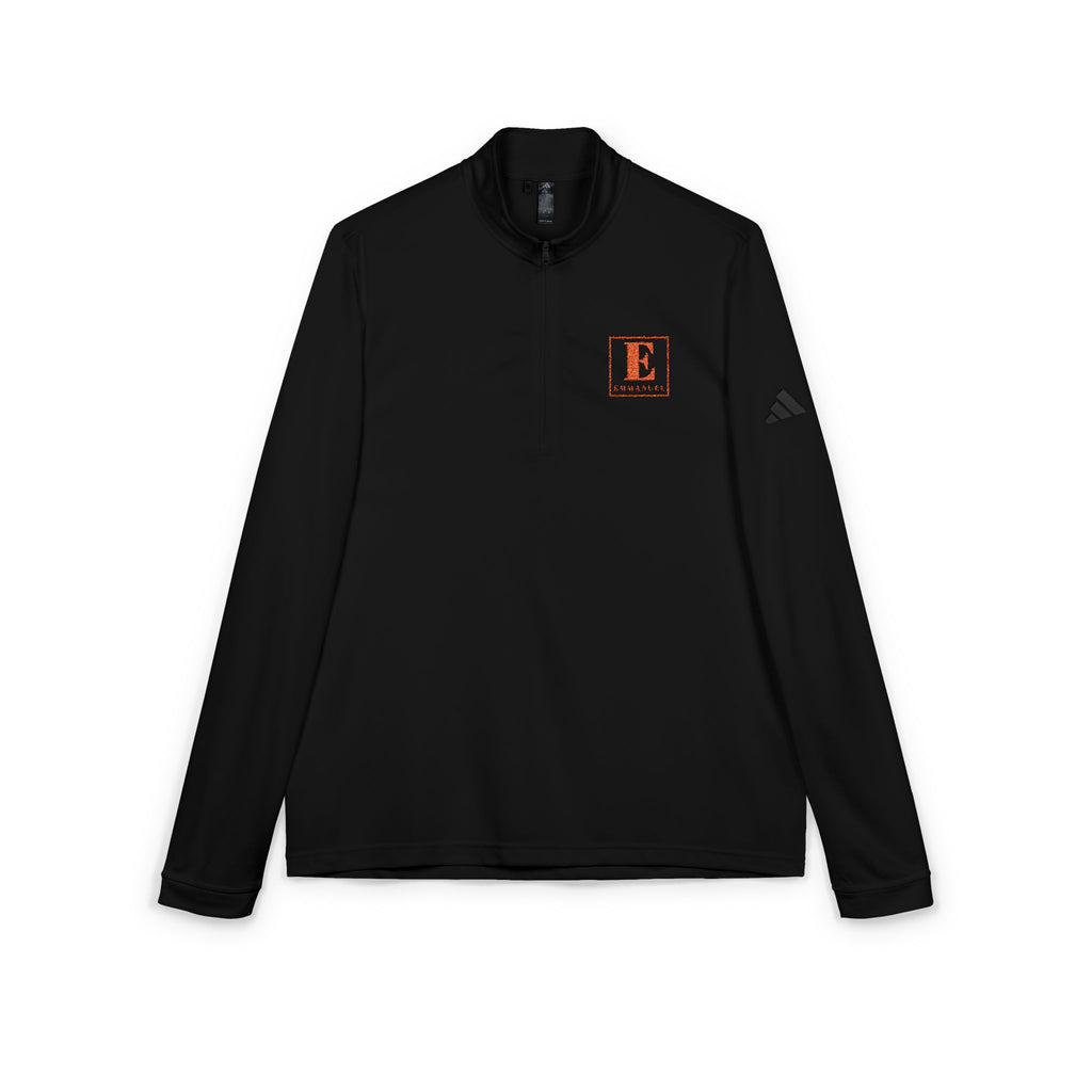 Embroidered 'E' Quarter-Zip Pullover - adidas Performance Golf Top