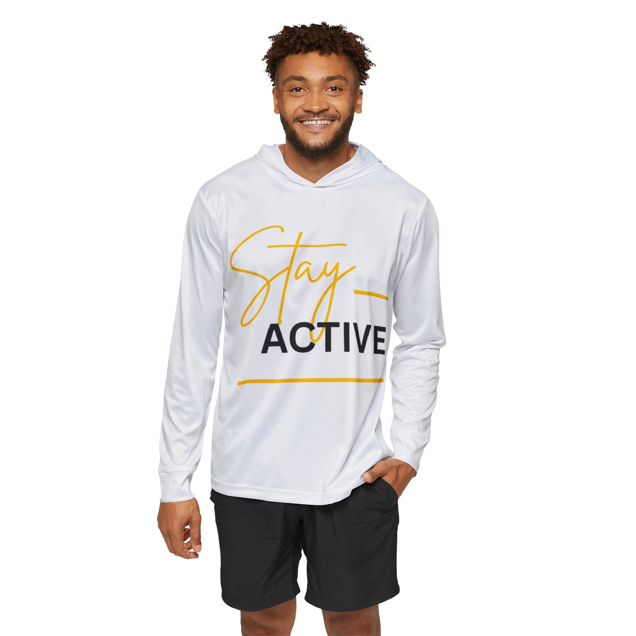Stay Active Hoodie — Men's Lightweight Sports Warmup Hooded Top