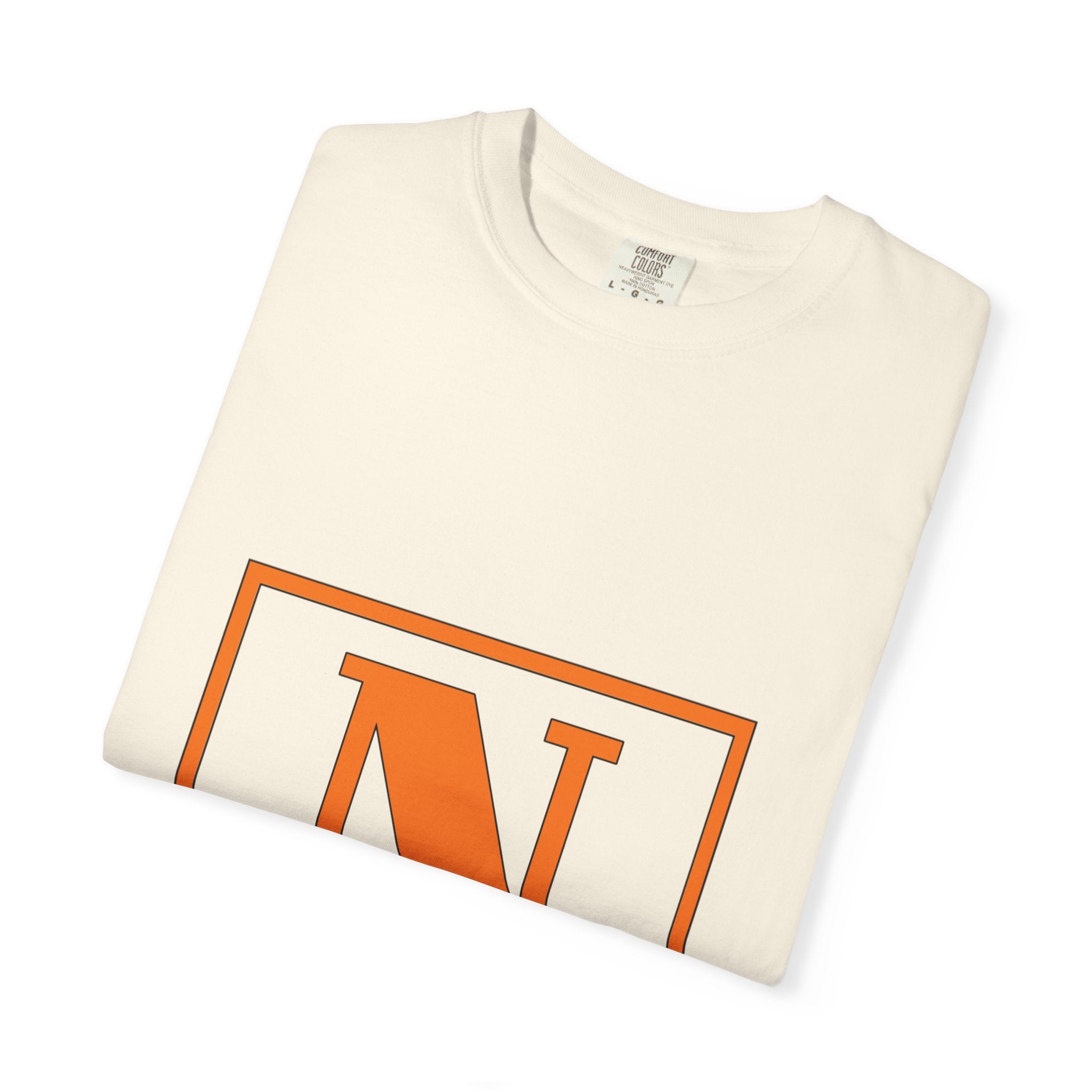 Nelson Monogram T-Shirt — Retro Block Letter Graphic Tee