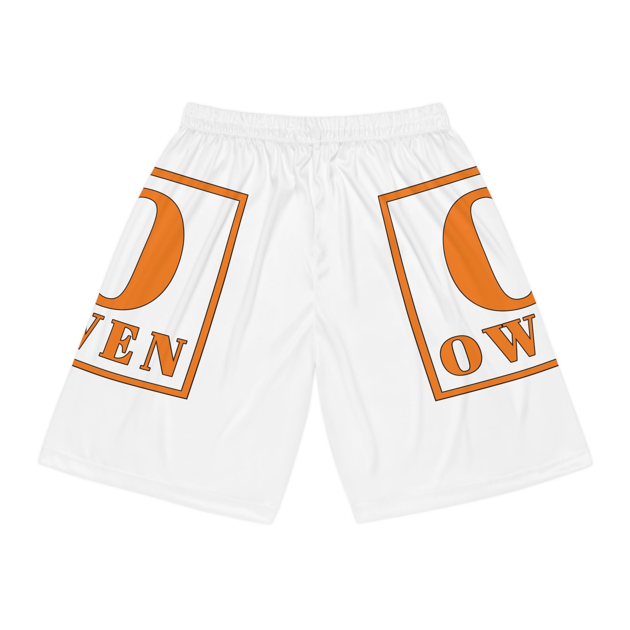 Orange Moon Basketball Shorts — All-Over Print Athletic Shorts