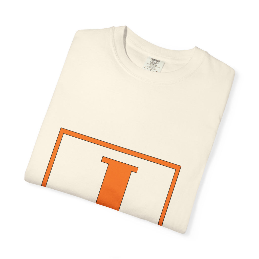 Jack Monogram T‑Shirt — Orange Initial Block Tee