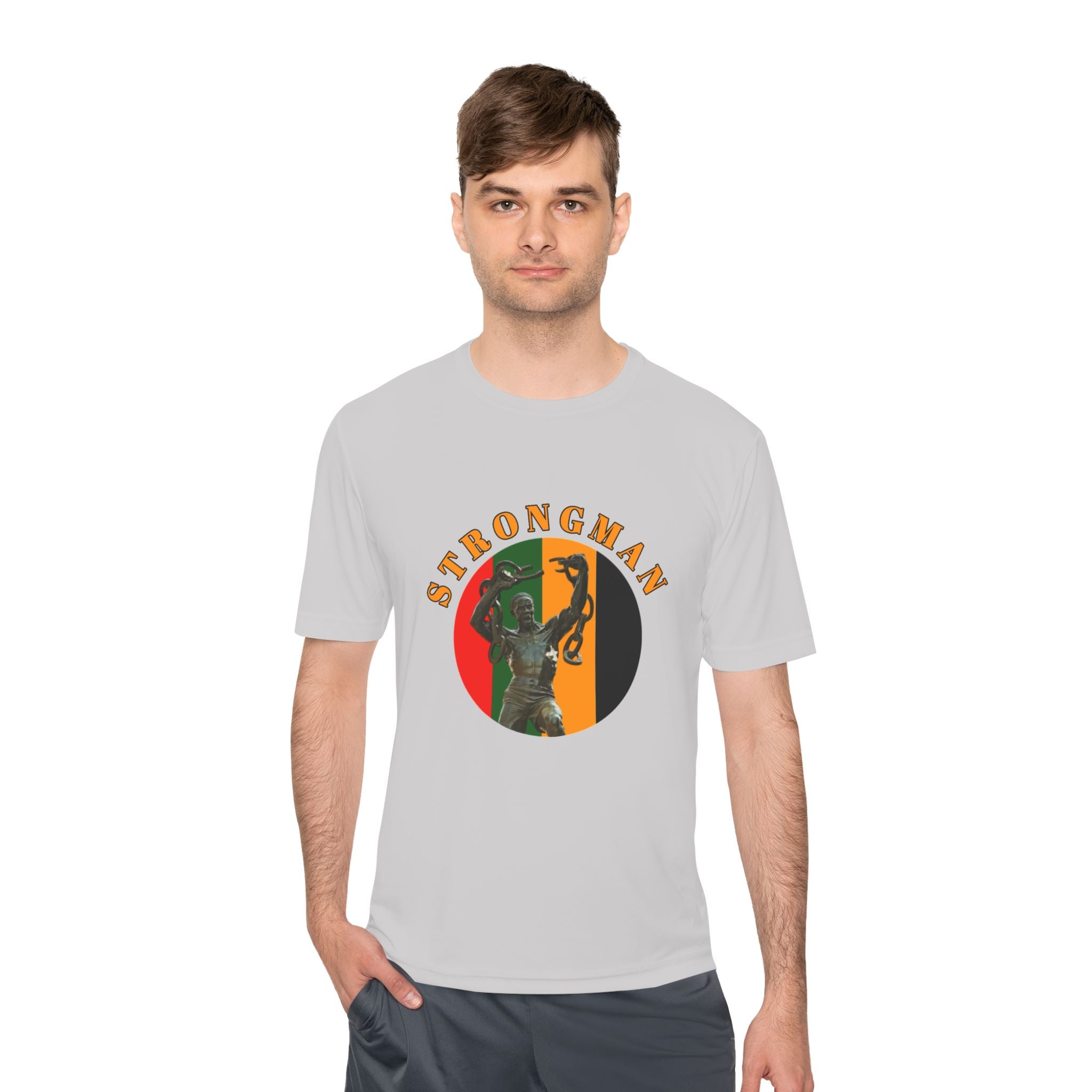 Strongman Kettlebell Tee — Athletic Moisture‑Wicking Gym Shirt