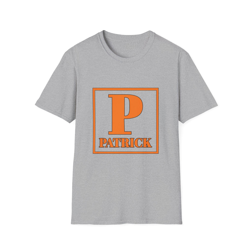 Personalized Initial 'P' T-Shirt – Bold Monogram Patrick Tee