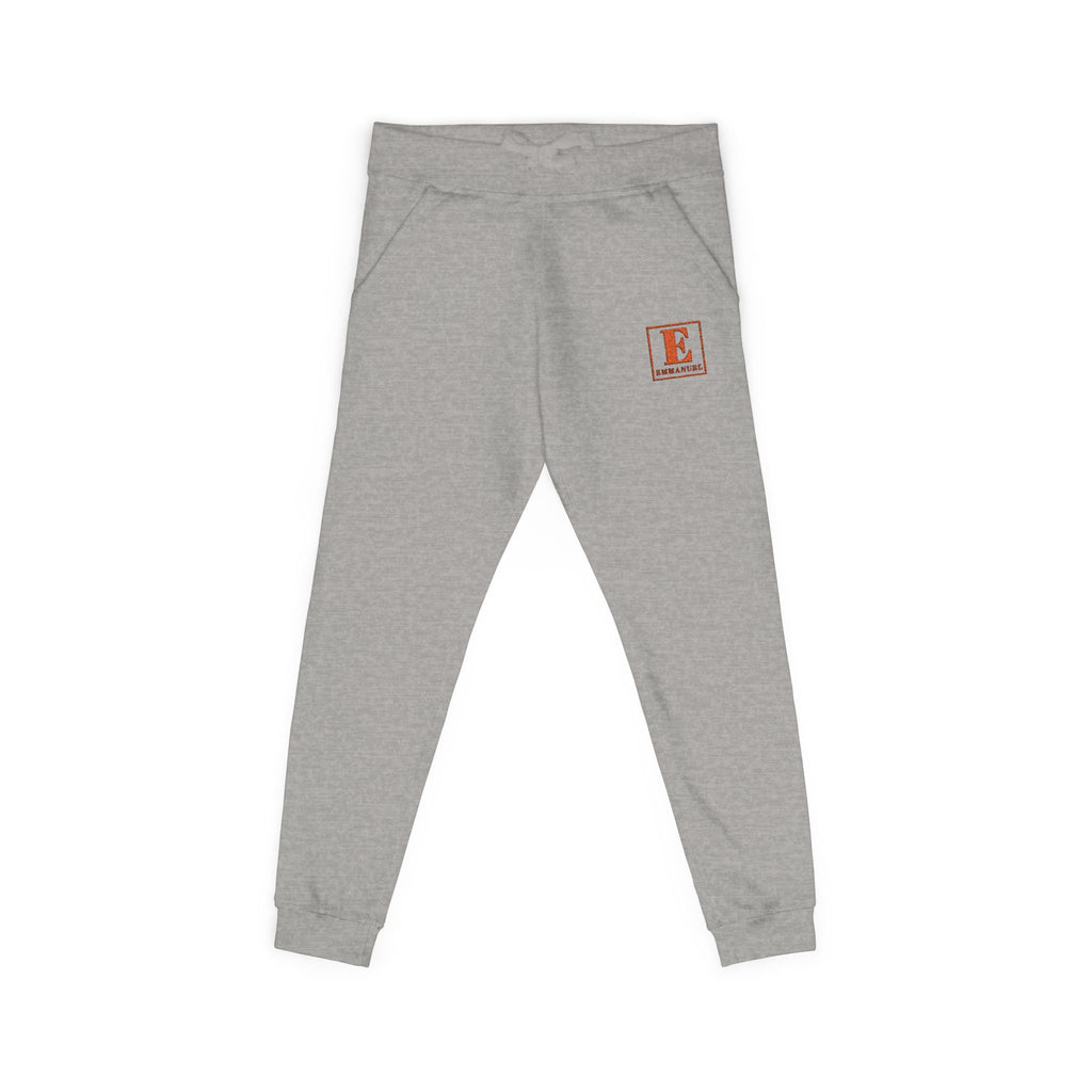 Embroidered Initial 'E' Fleece Sweatpants — Cozy Personalized Joggers