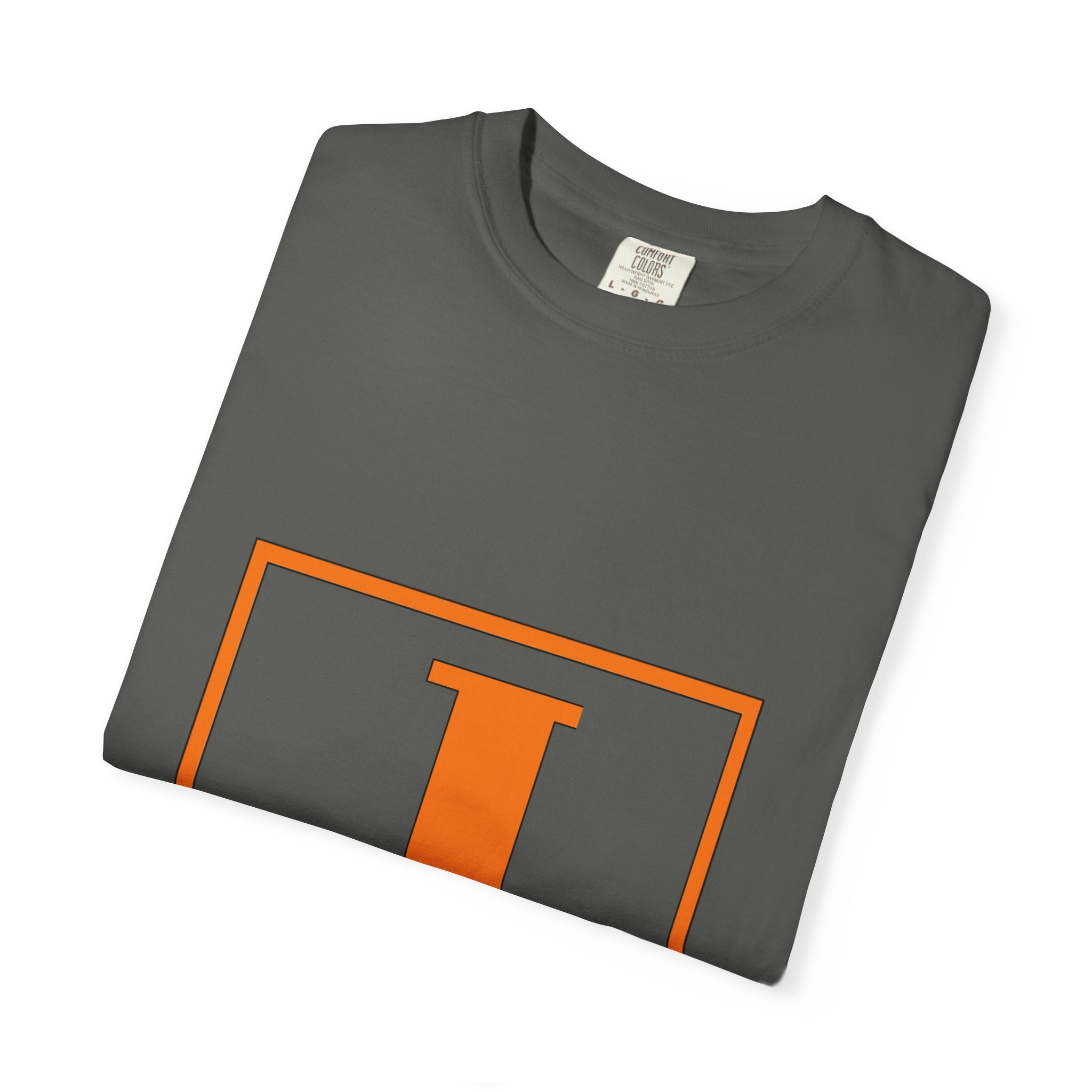 Jack Monogram T‑Shirt — Orange Initial Block Tee