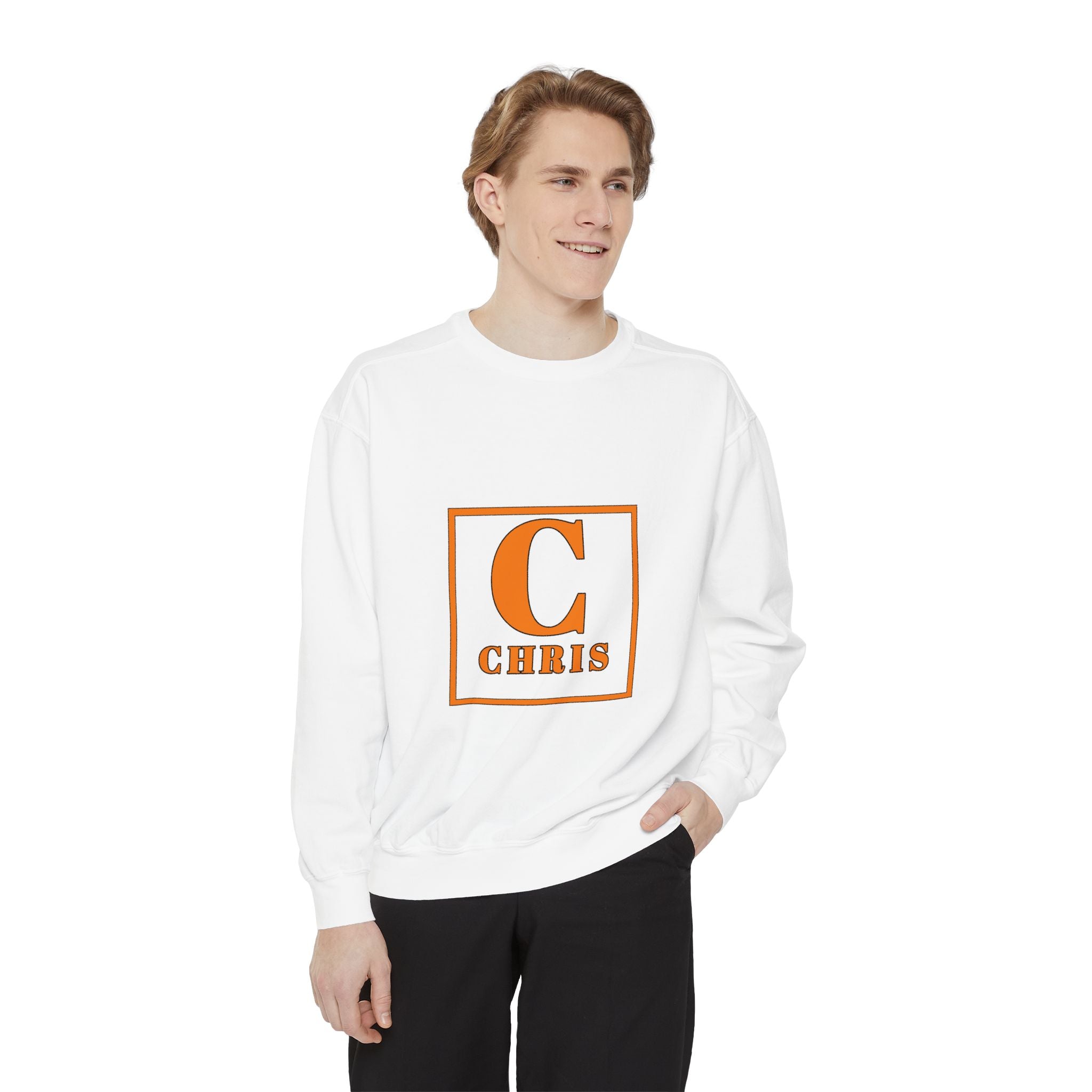 Personalized 'C' Initial Sweatshirt — Chris Monogram Crewneck