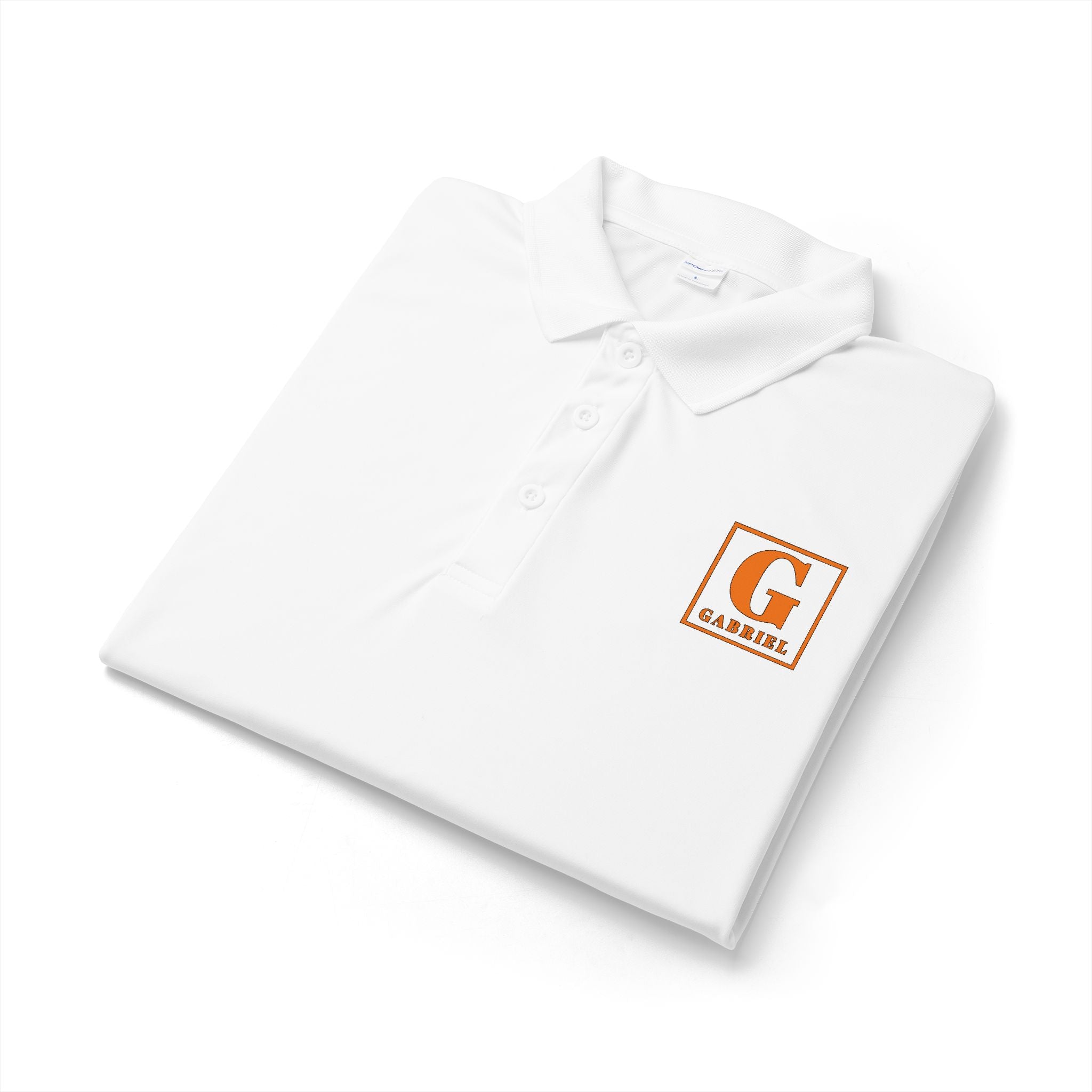 Gameday 'G' Logo Performance Polo — White Athletic Team Shirt