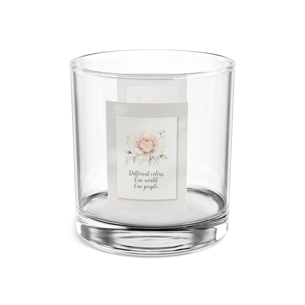 10oz Whiskey Rocks Glass — Floral Quote Barware Gift